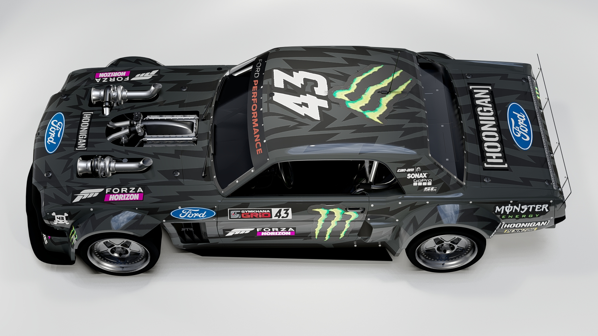 Hoonicorn Ken Block Ford Mustang 3D Model
