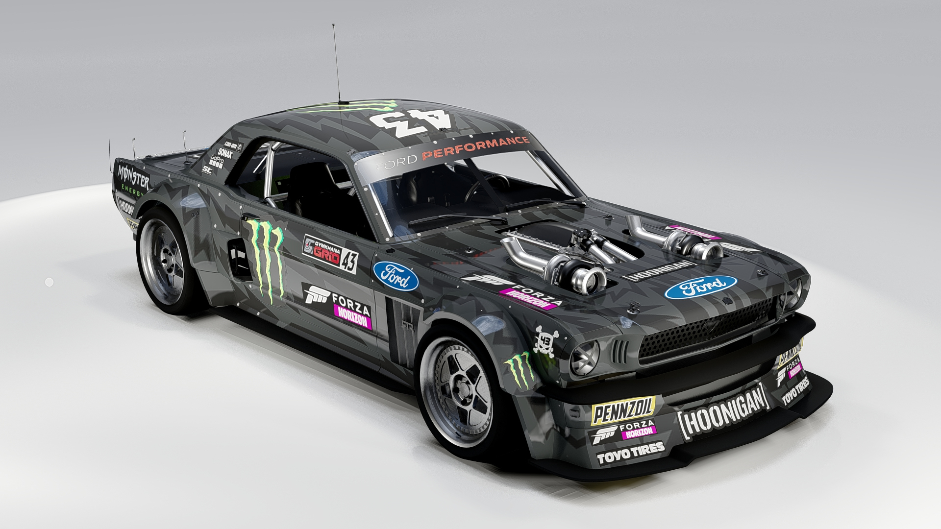Hoonicorn Ken Block Ford Mustang 3D Model
