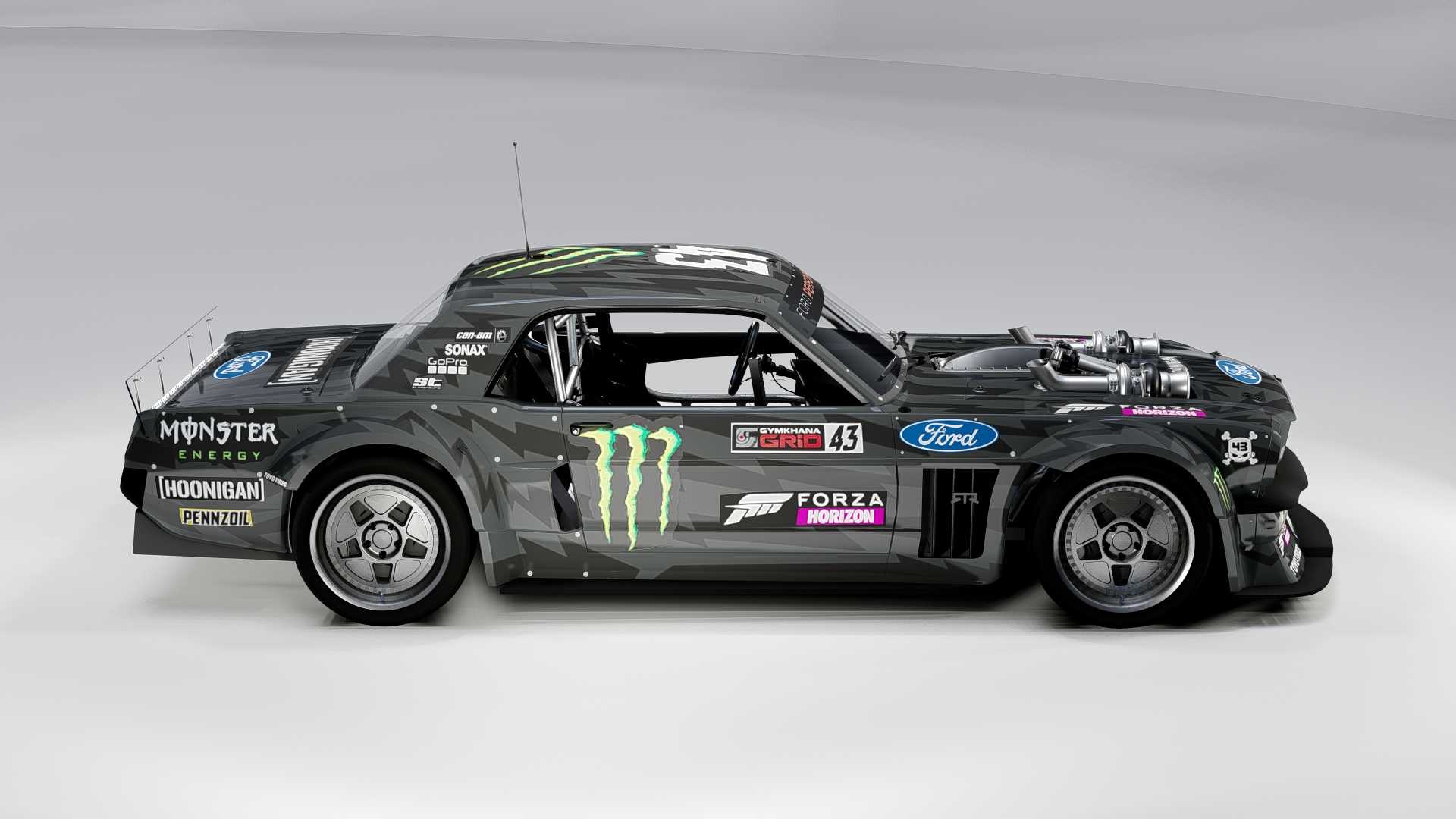 Hoonicorn Ken Block Ford Mustang 3D Model