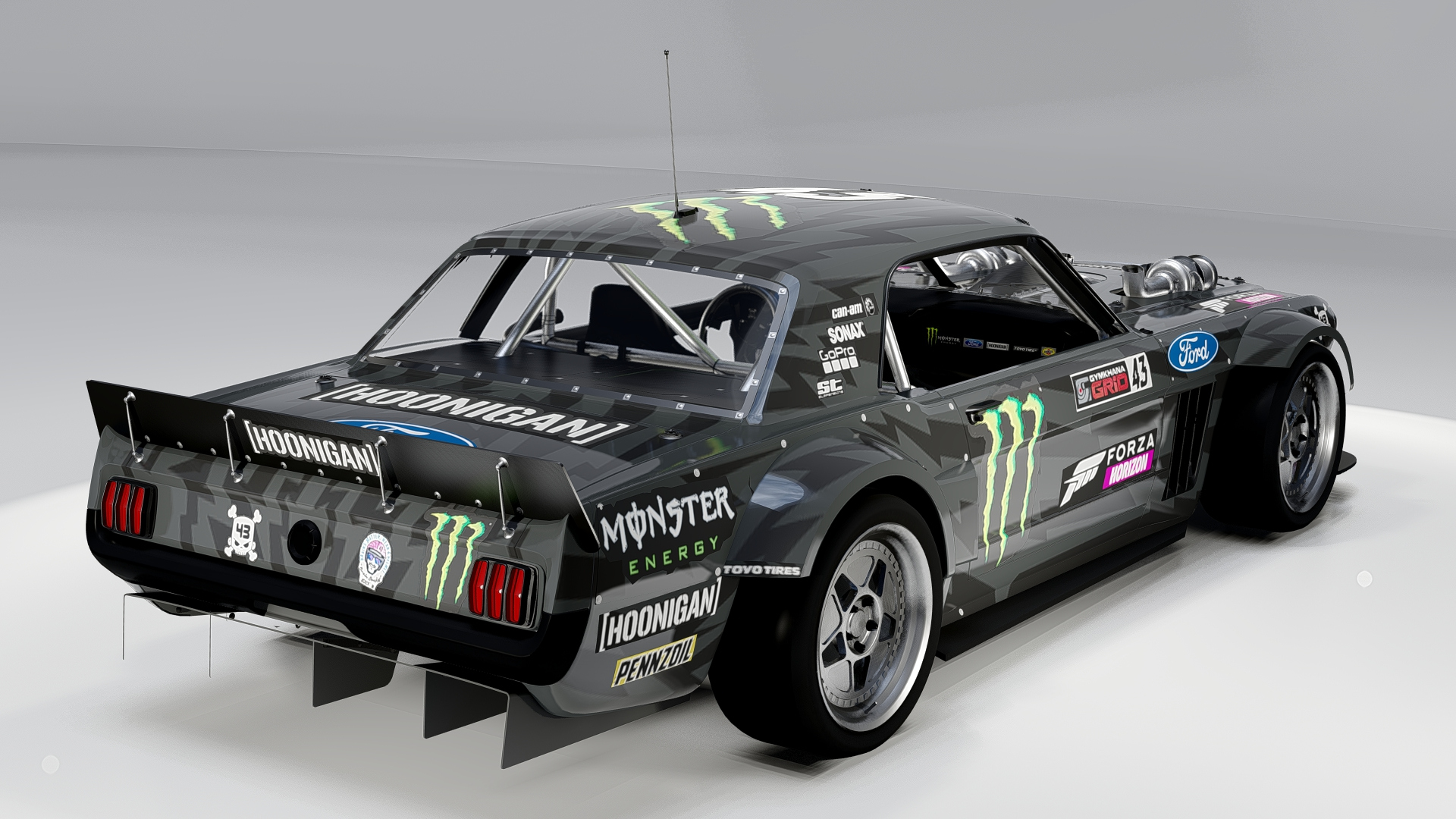 Hoonicorn Ken Block Ford Mustang 3D Model