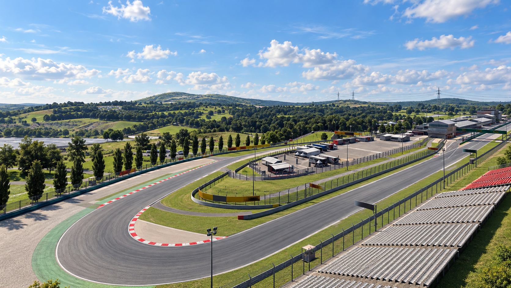 Hungaroring Circuit - F1 Hungarian Grand Prix 3D Model