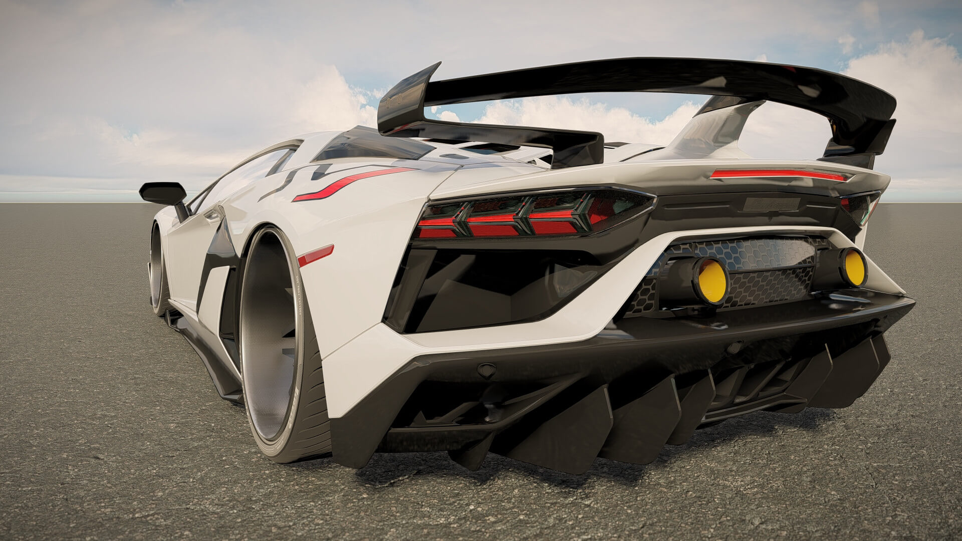 Lamborghini Aventador SVJ 3D Model