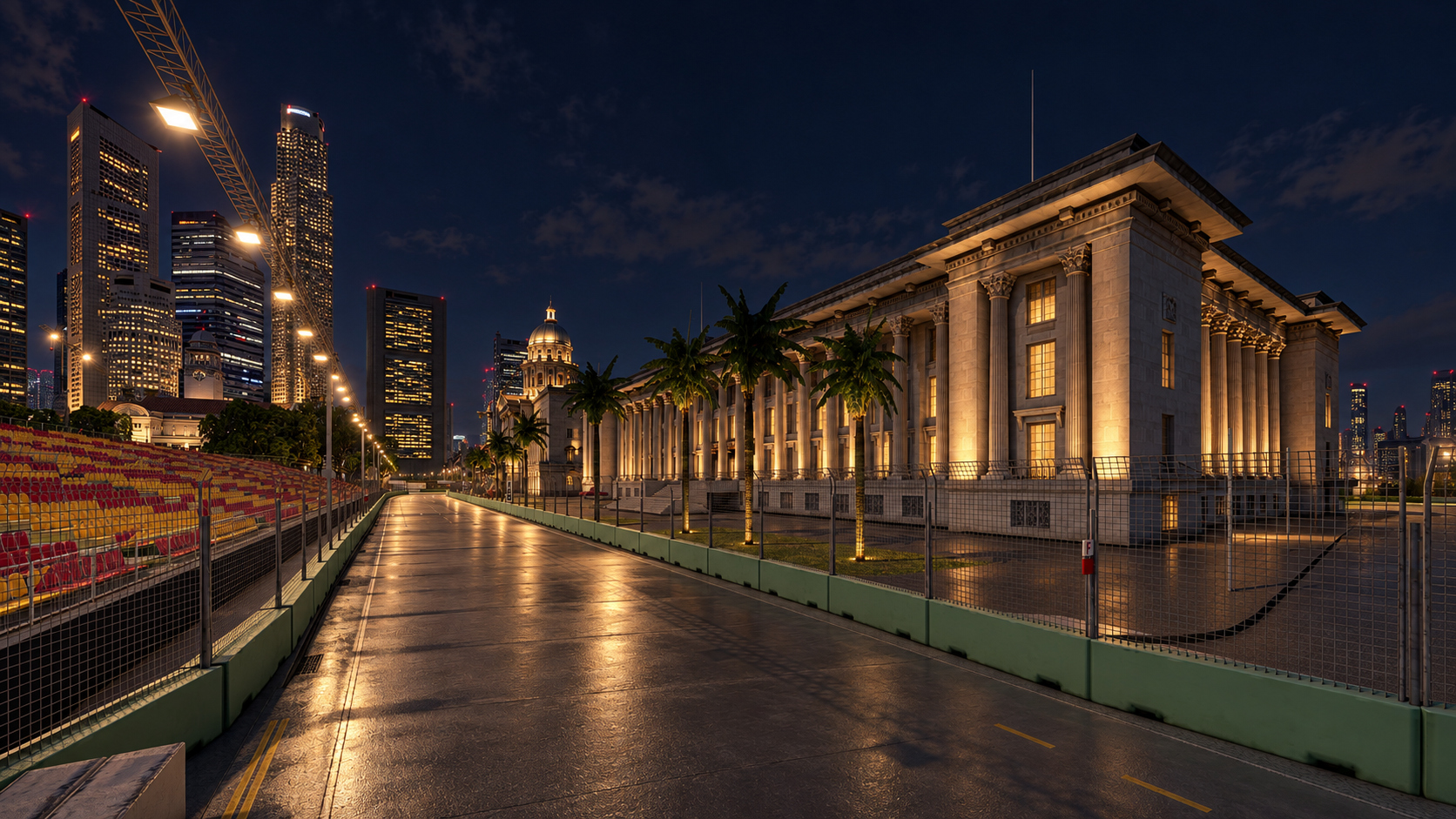 Marina Bay Street Circuit F1 Singapore Grand Prix 3D Model