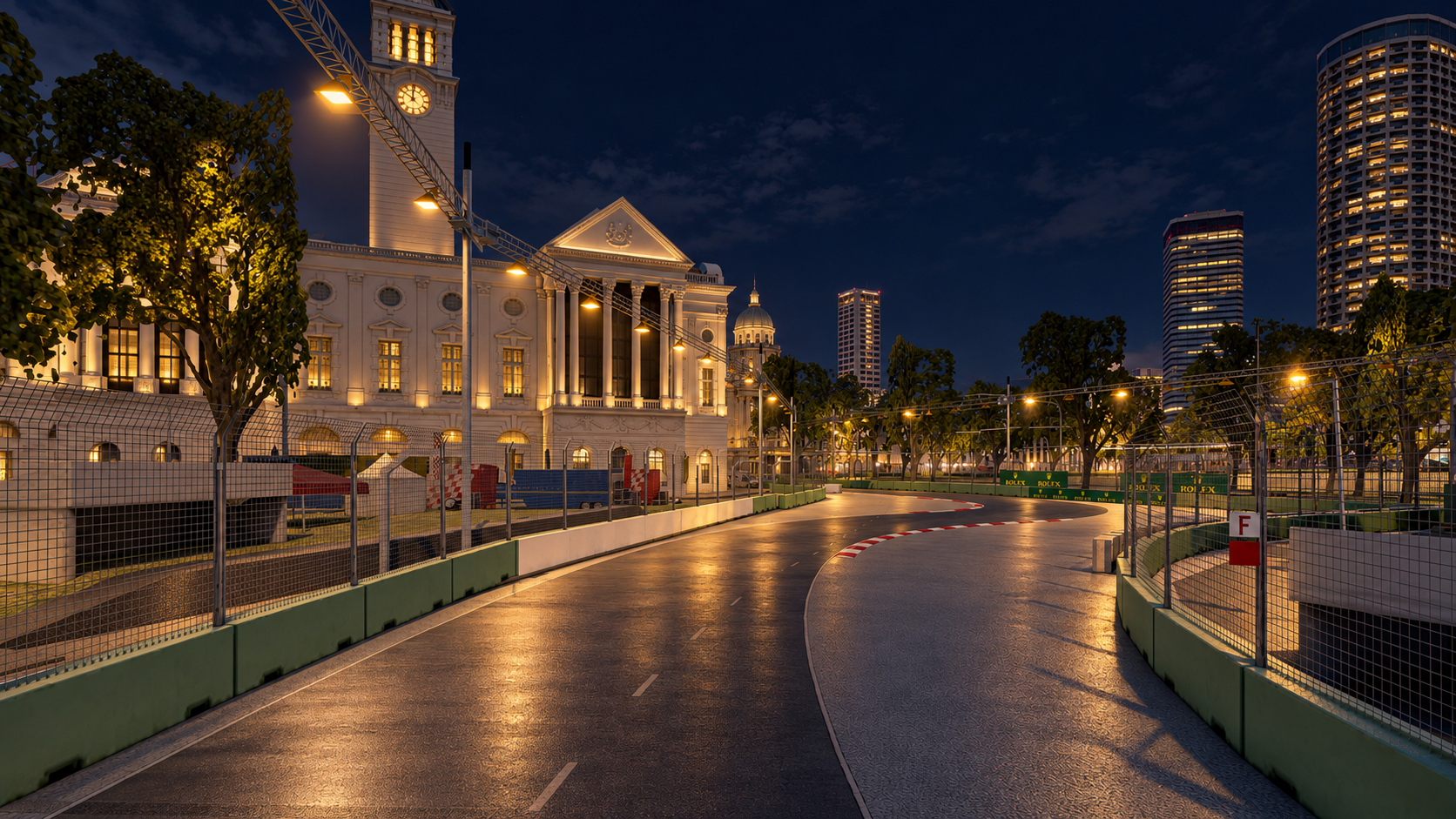 Marina Bay Street Circuit F1 Singapore Grand Prix 3D Model