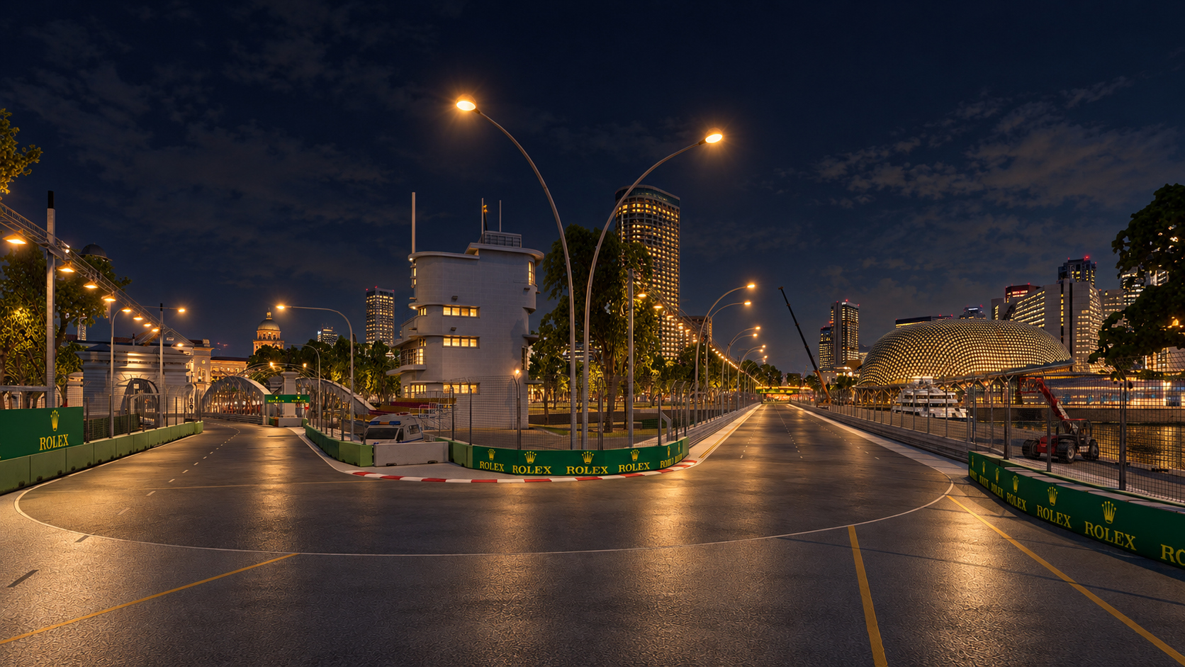 Marina Bay Street Circuit F1 Singapore Grand Prix 3D Model