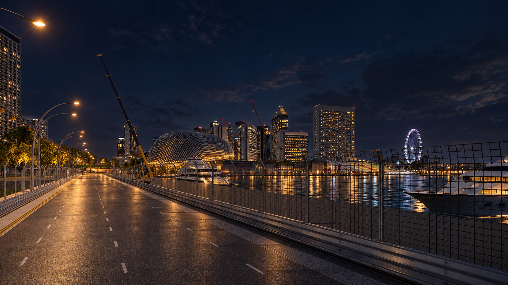 Marina Bay Street Circuit F1 Singapore Grand Prix 3D Model