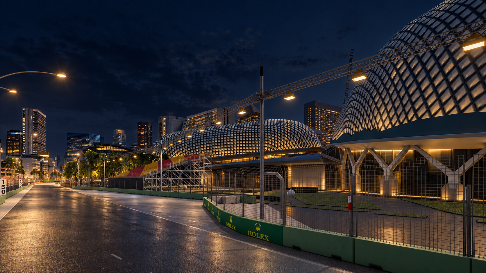 Marina Bay Street Circuit F1 Singapore Grand Prix 3D Model