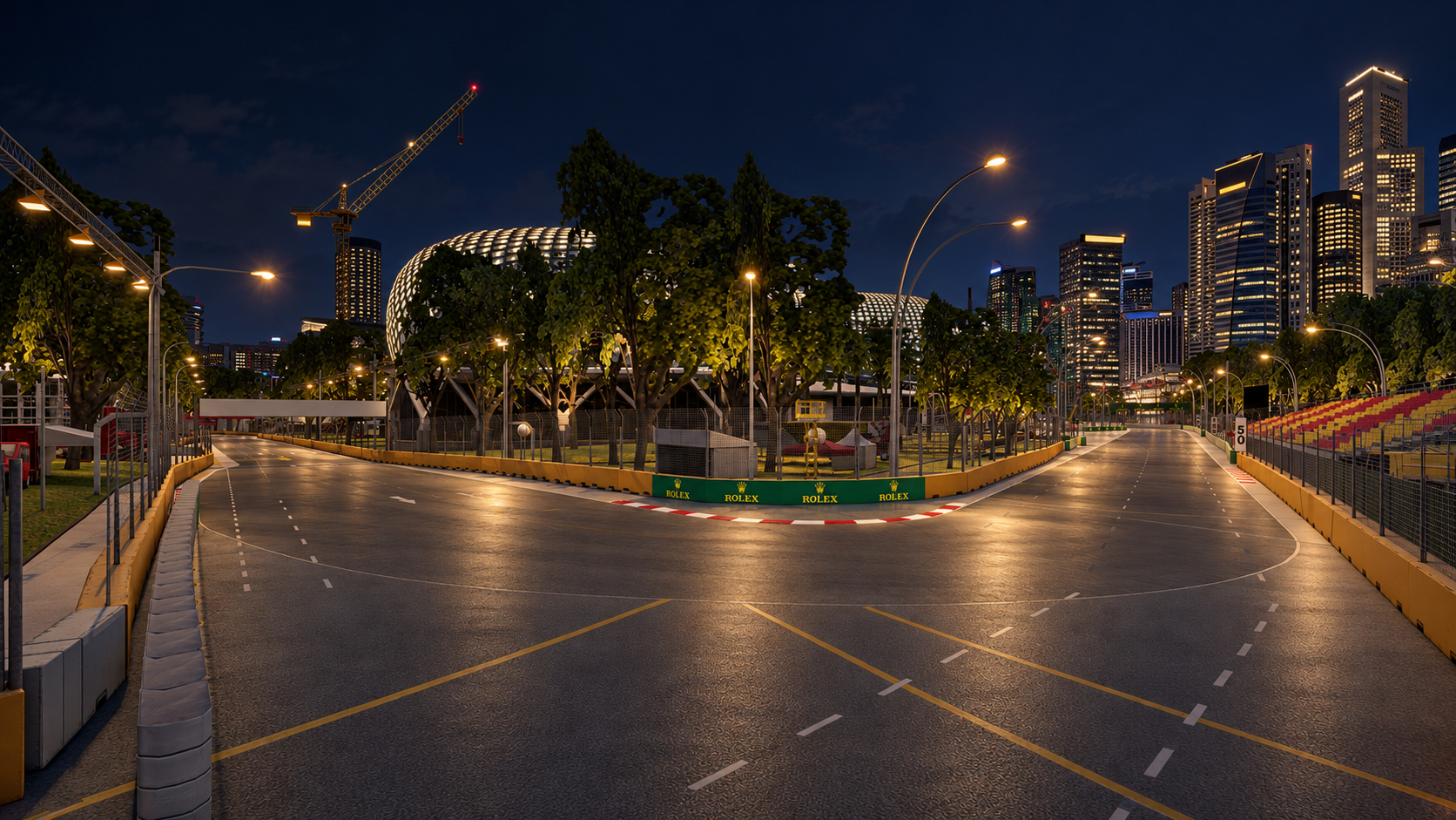 Marina Bay Street Circuit F1 Singapore Grand Prix 3D Model