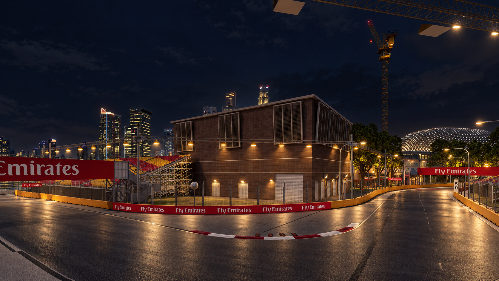 Marina Bay Street Circuit F1 Singapore Grand Prix 3D Model