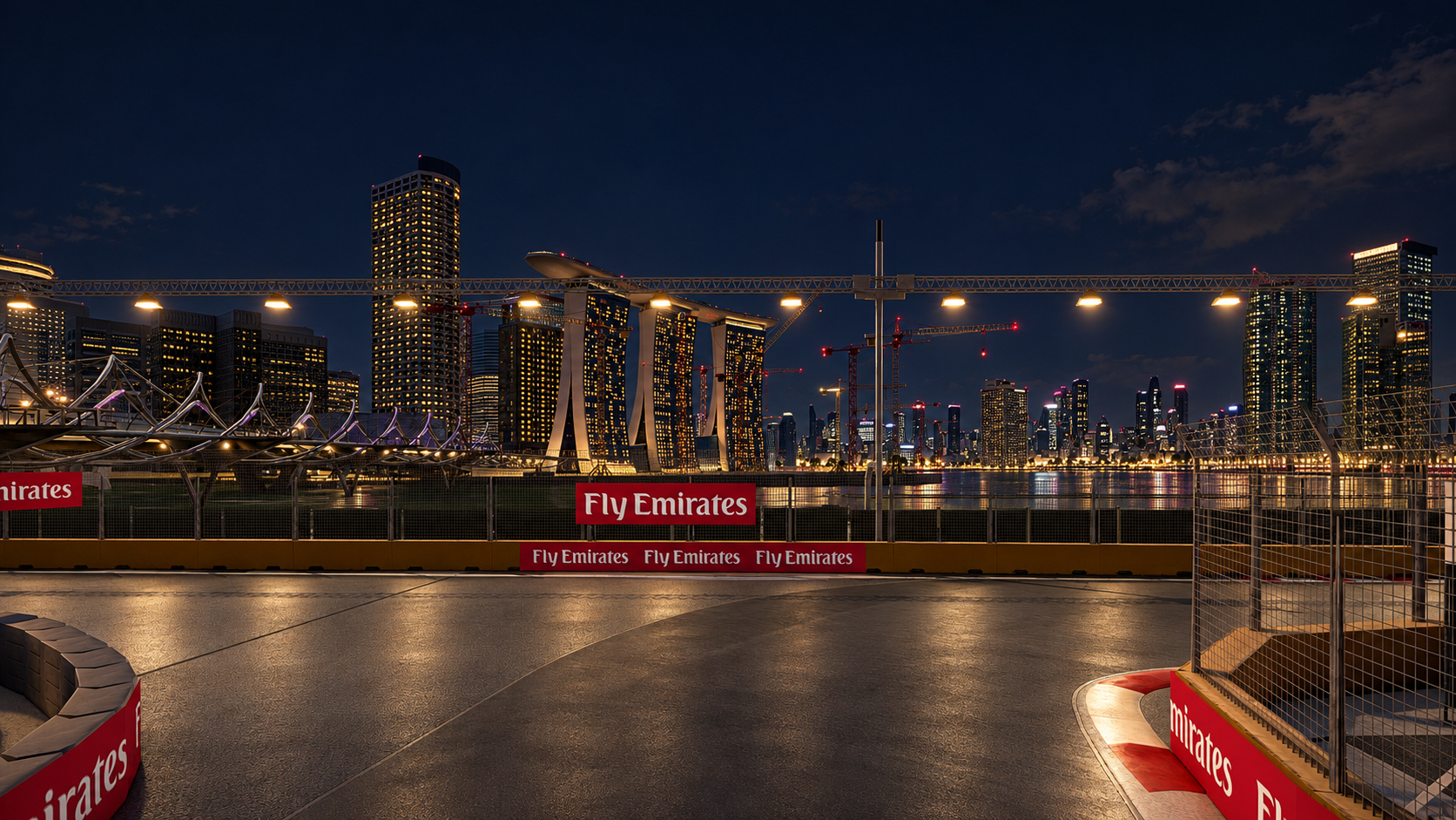 Marina Bay Street Circuit F1 Singapore Grand Prix 3D Model