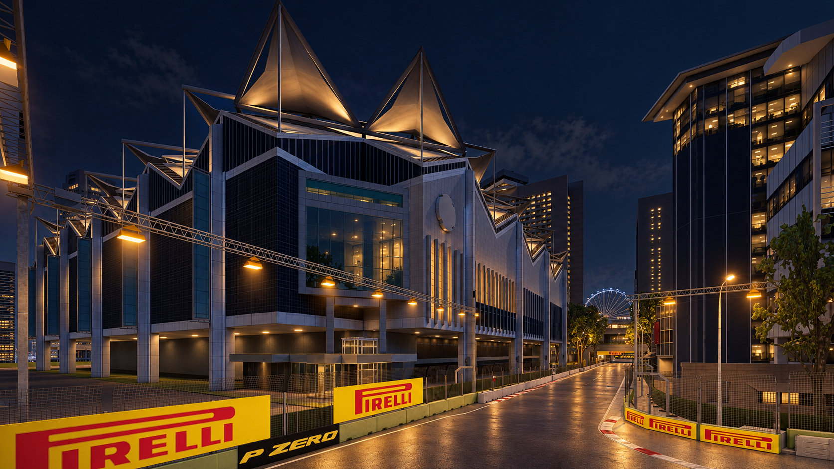 Marina Bay Street Circuit F1 Singapore Grand Prix 3D Model