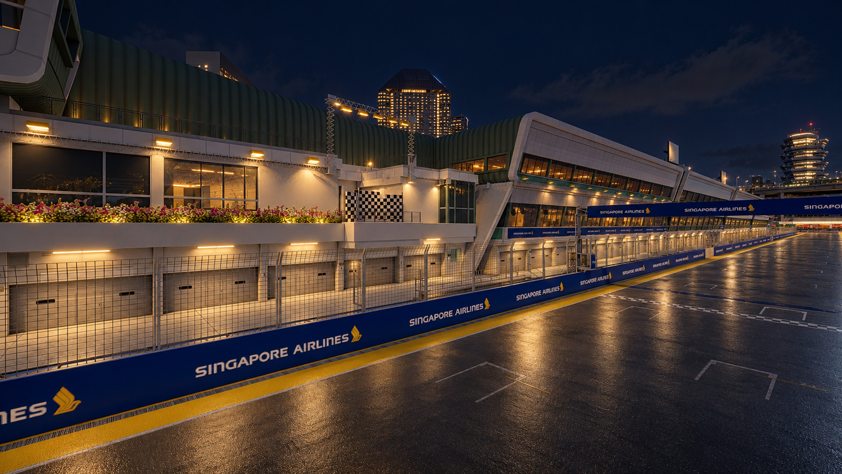 Marina Bay Street Circuit F1 Singapore Grand Prix 3D Model