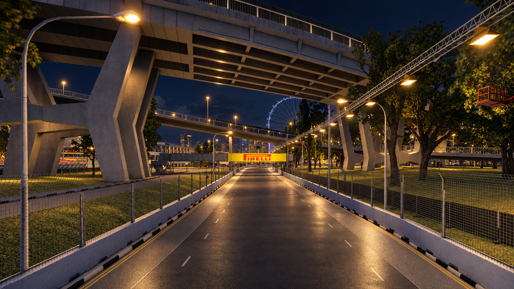 Marina Bay Street Circuit F1 Singapore Grand Prix 3D Model