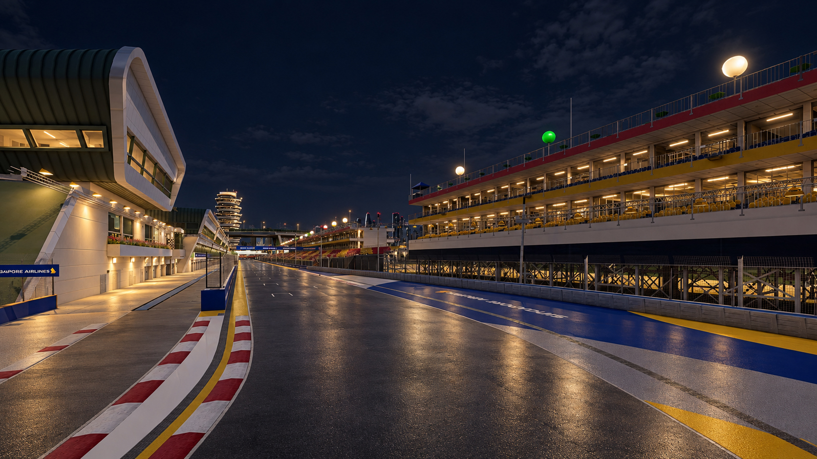 Marina Bay Street Circuit F1 Singapore Grand Prix 3D Model