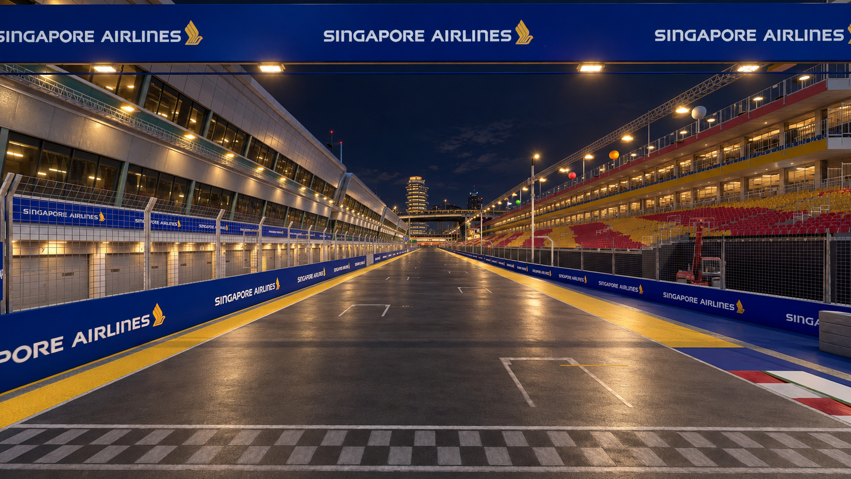 Marina Bay Street Circuit F1 Singapore Grand Prix 3D Model