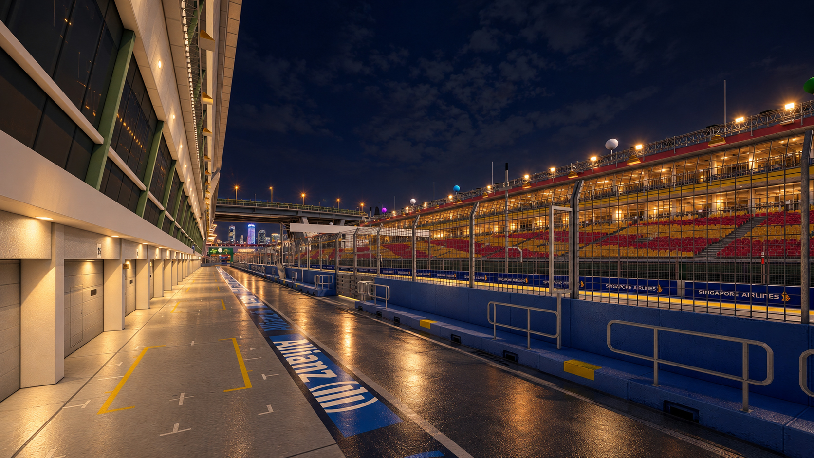 Marina Bay Street Circuit F1 Singapore Grand Prix 3D Model