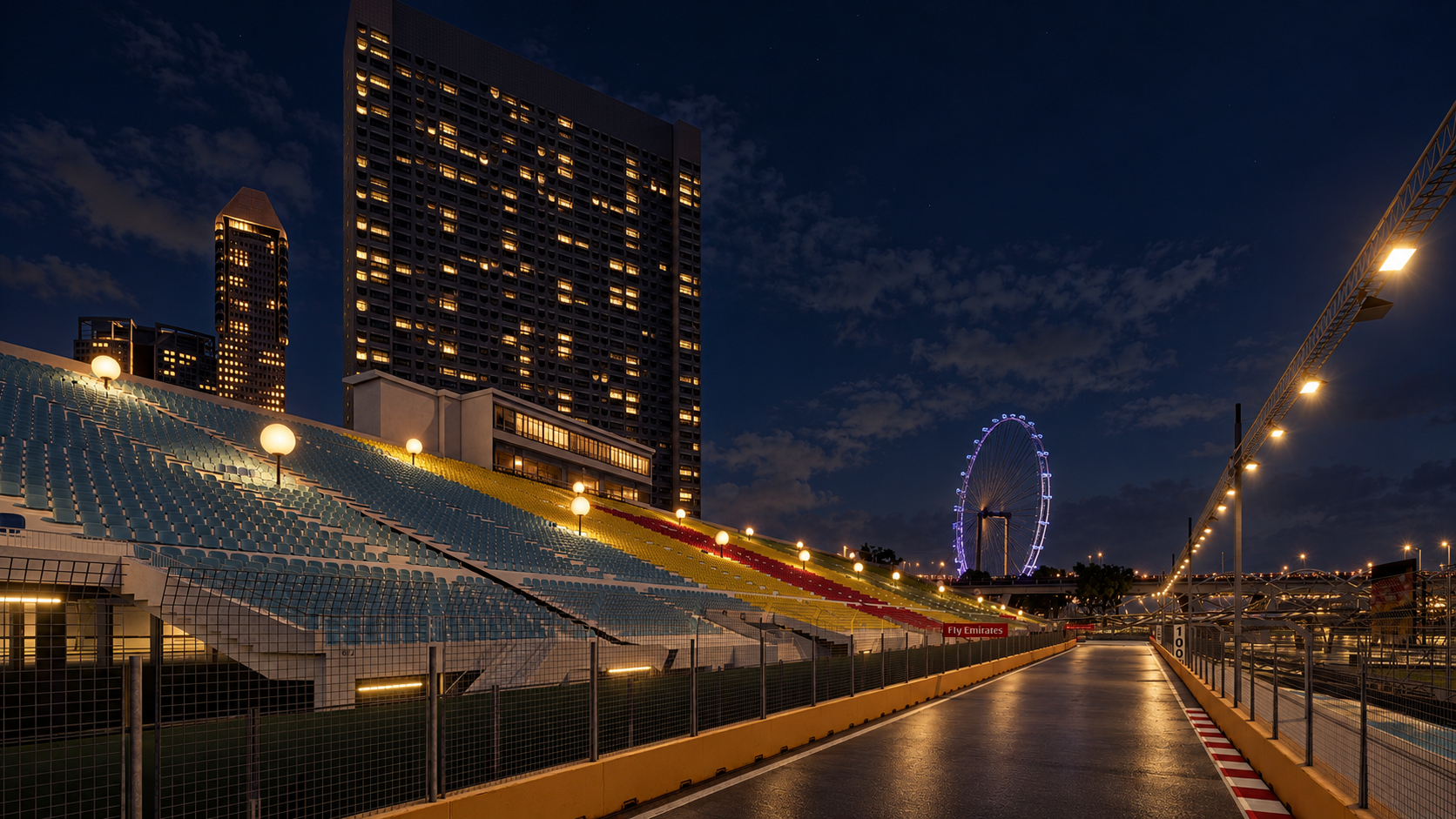 Marina Bay Street Circuit F1 Singapore Grand Prix 3D Model