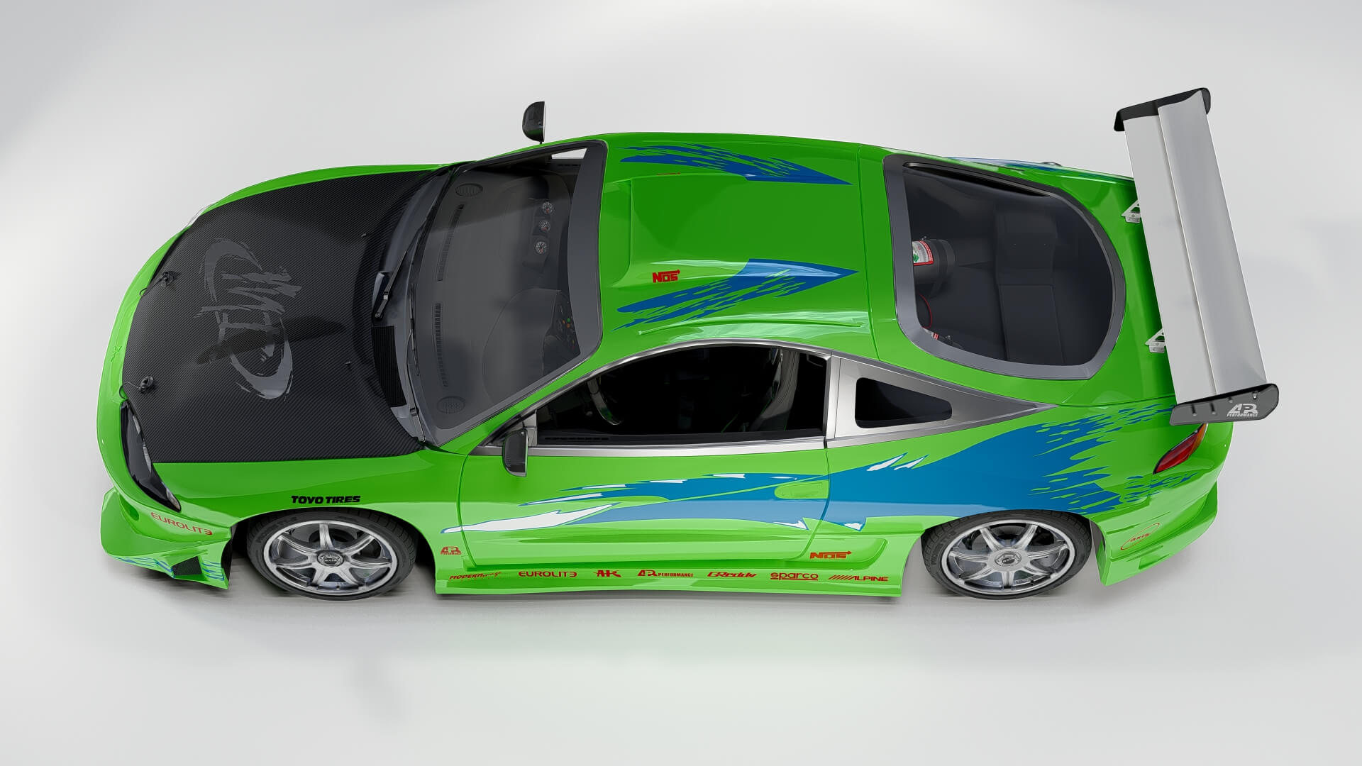 Mitsubishi Eclipse Fast & Furious 3D Model