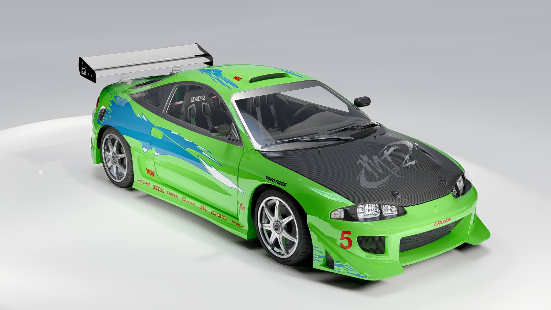 Mitsubishi Eclipse Fast & Furious 3D Model