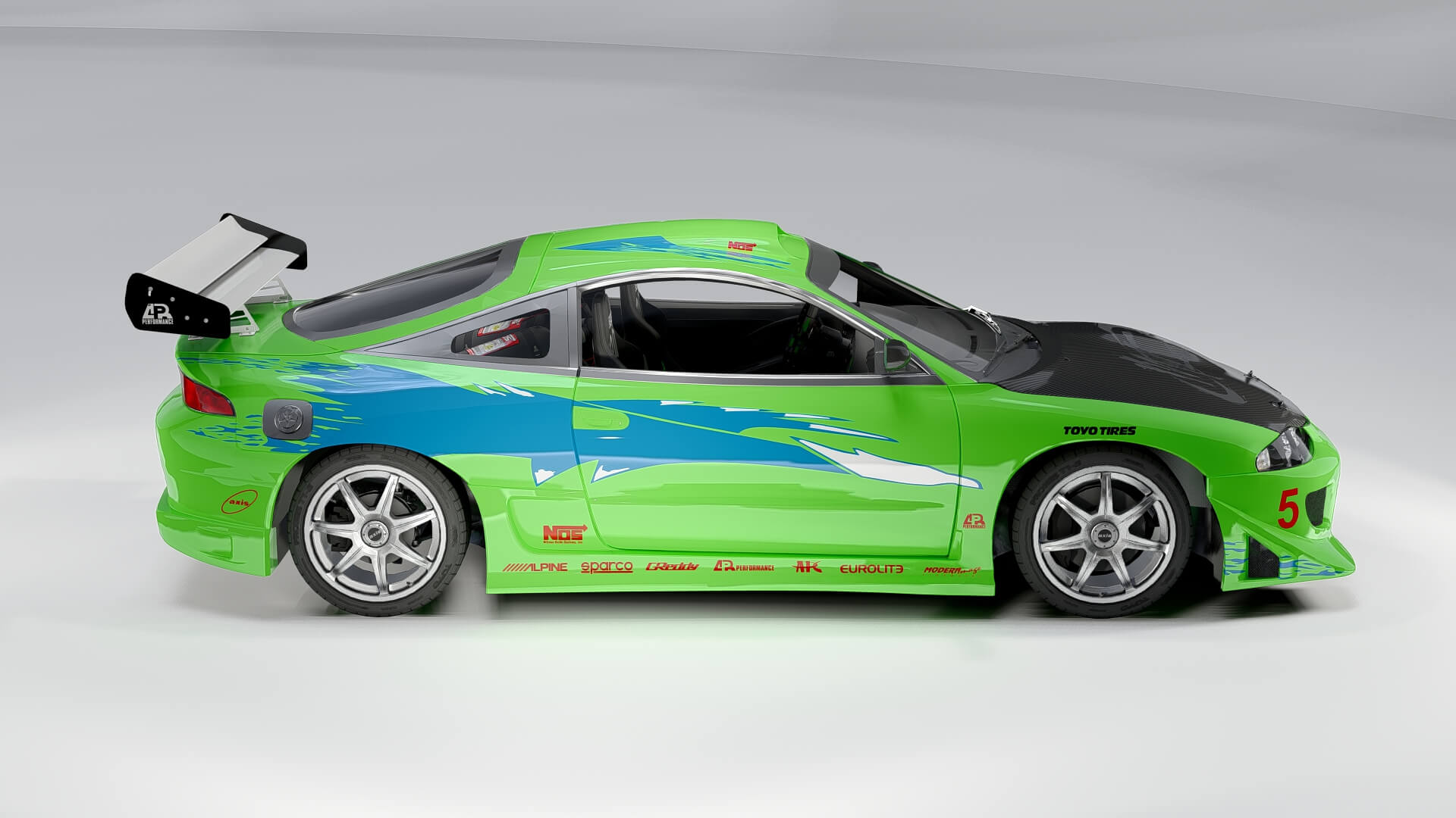 Mitsubishi Eclipse Fast & Furious 3D Model