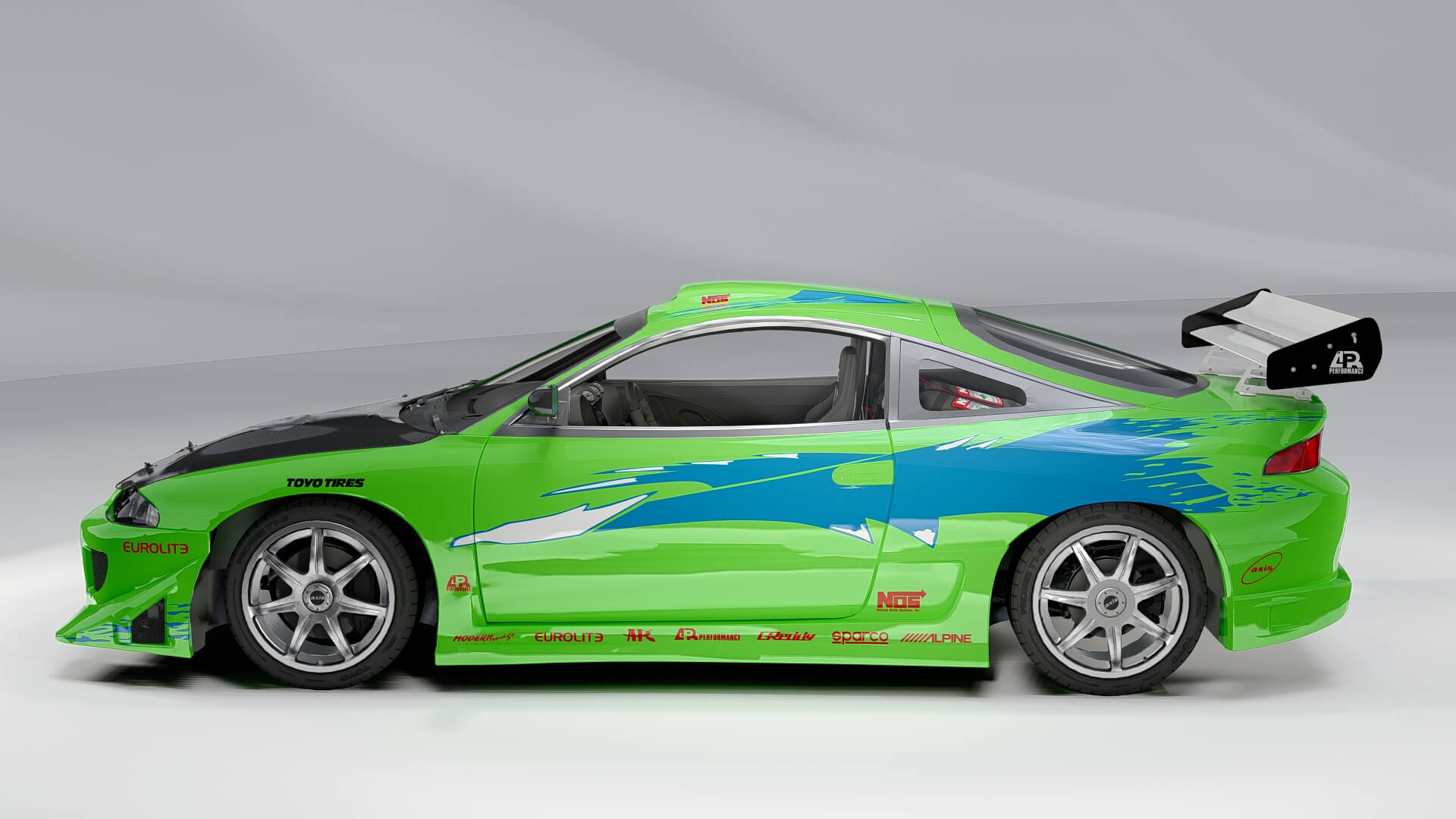 Mitsubishi Eclipse Fast & Furious 3D Model