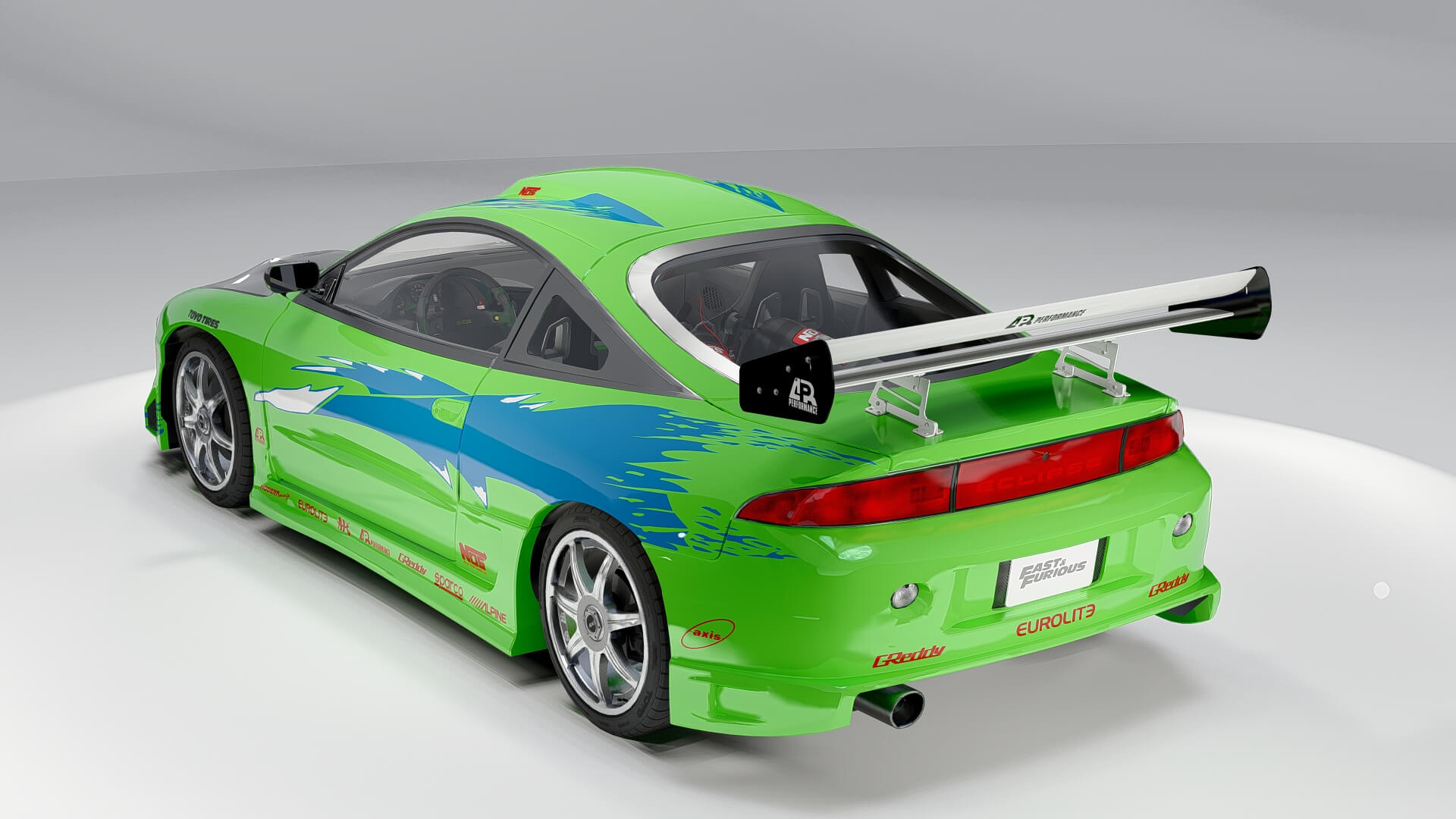Mitsubishi Eclipse Fast & Furious 3D Model