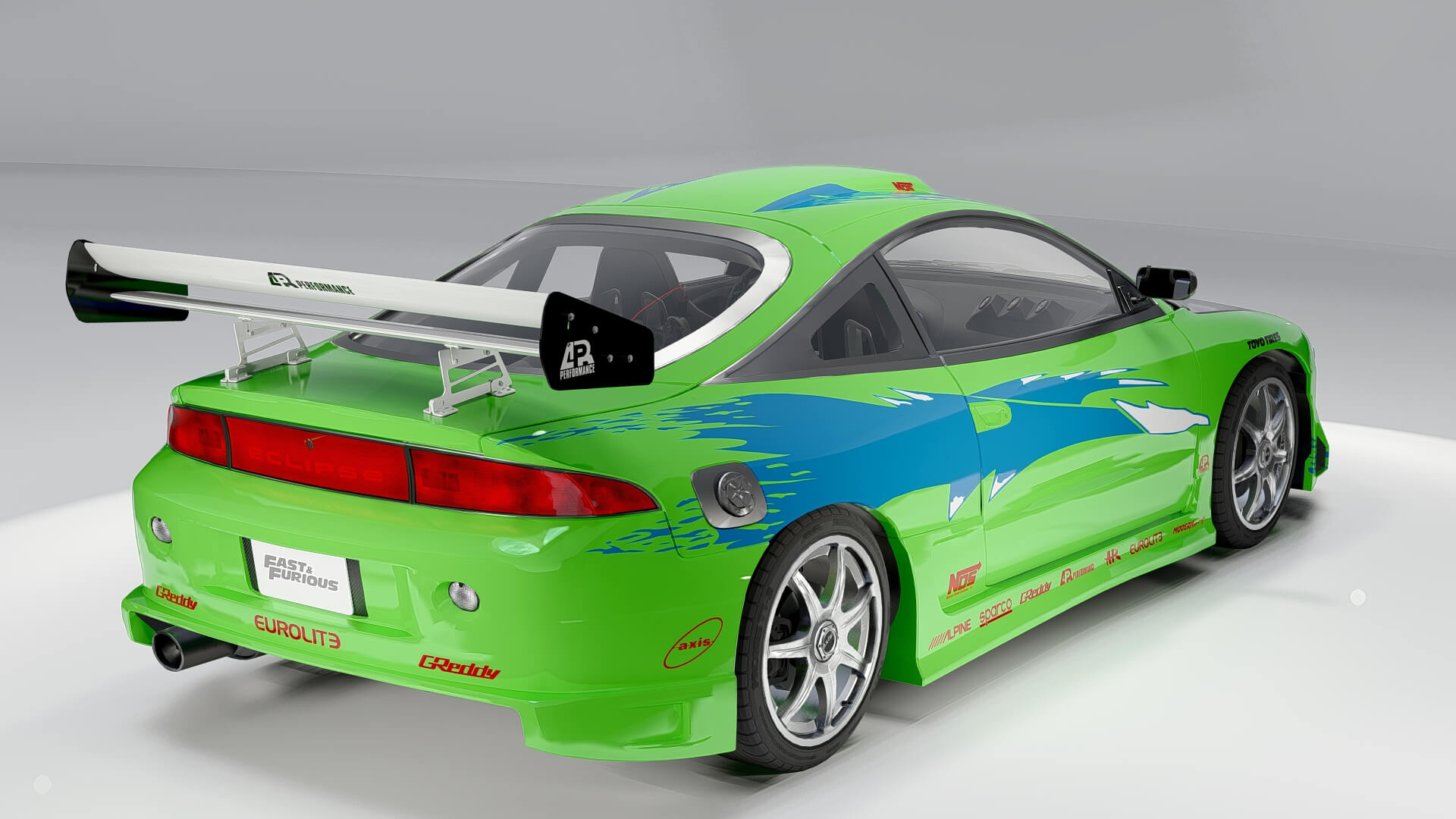 Mitsubishi Eclipse Fast & Furious 3D Model
