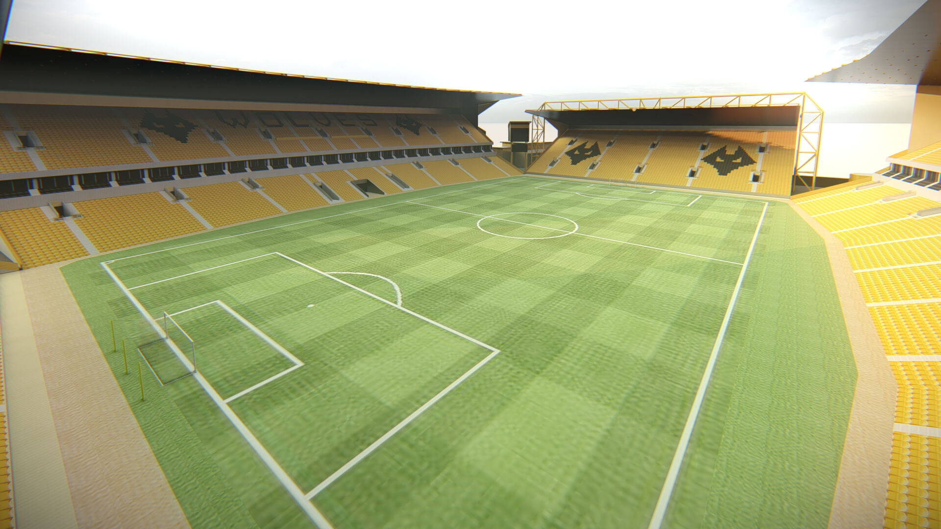 Molineux Stadium Wolverhampton Football Arena 3D Model