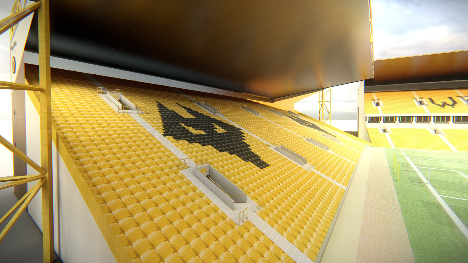 Molineux Stadium Wolverhampton Football Arena 3D Model