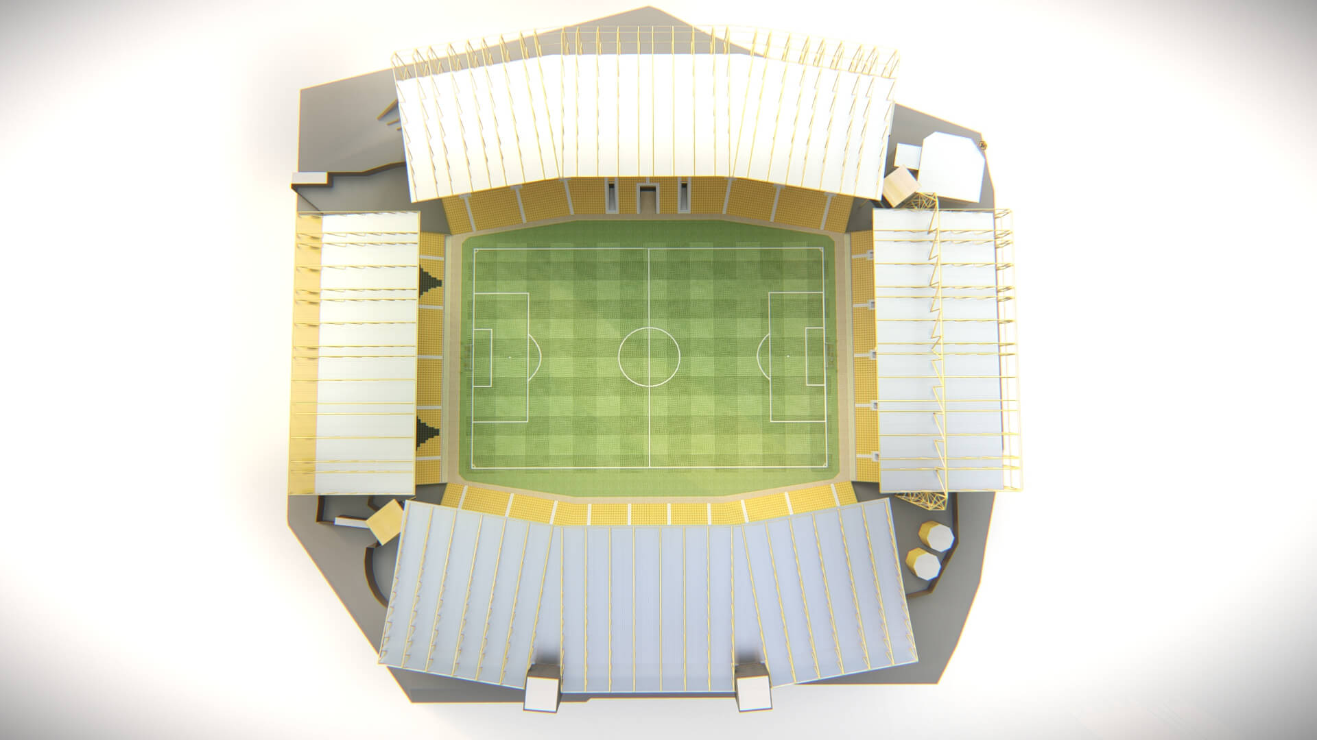 Molineux Stadium Wolverhampton Football Arena 3D Model