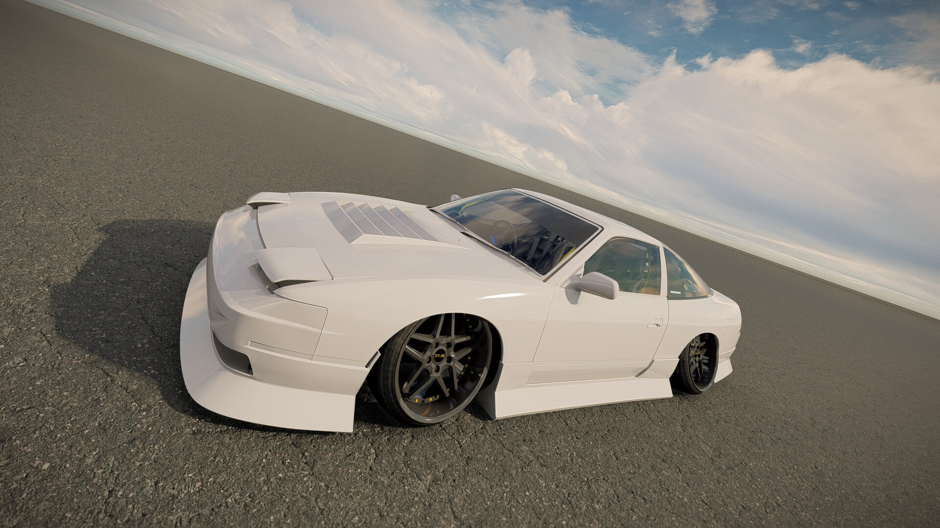 Nissan 240Sx Tuned 3D Model