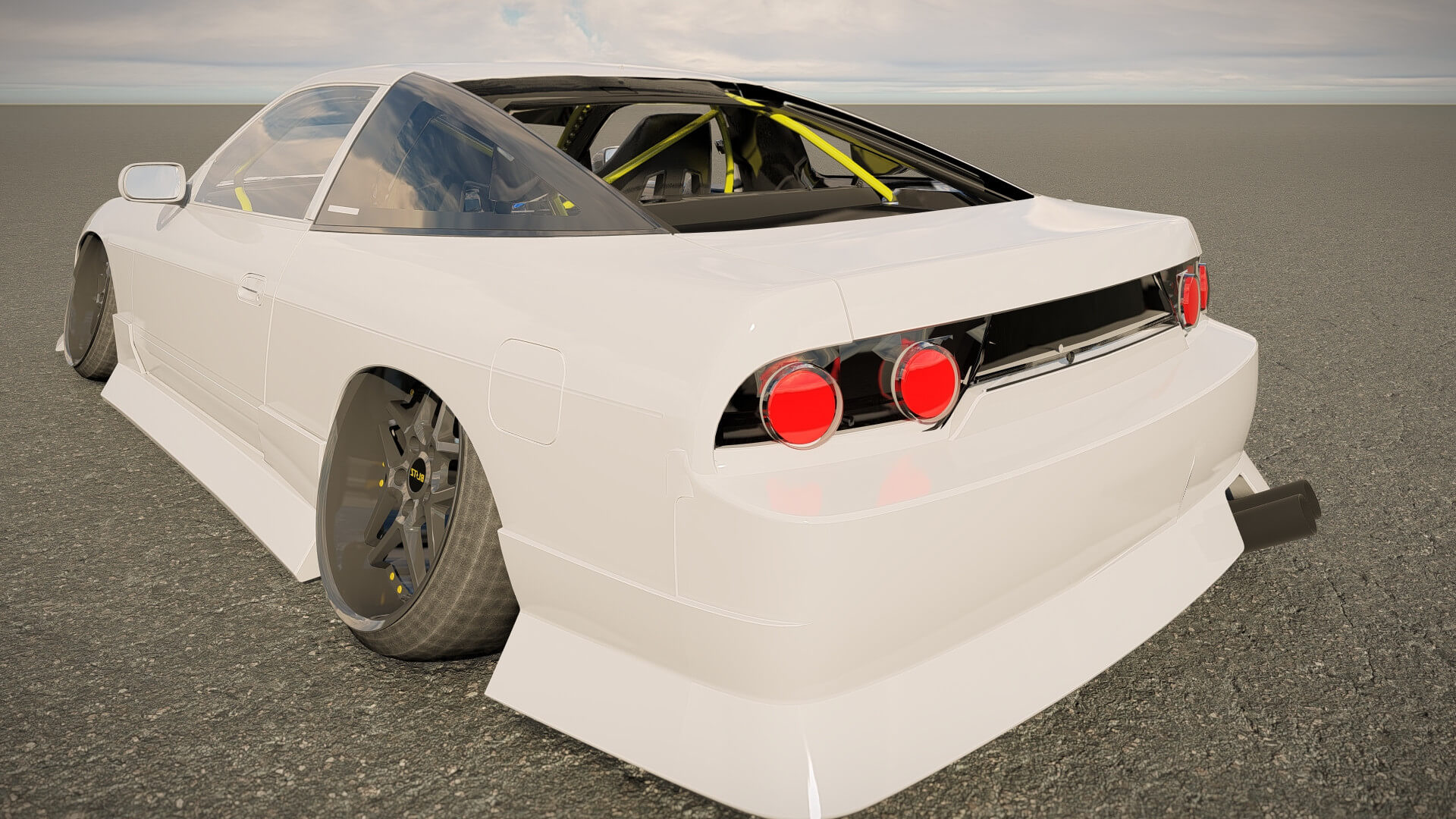 Nissan 240Sx Tuned 3D Model