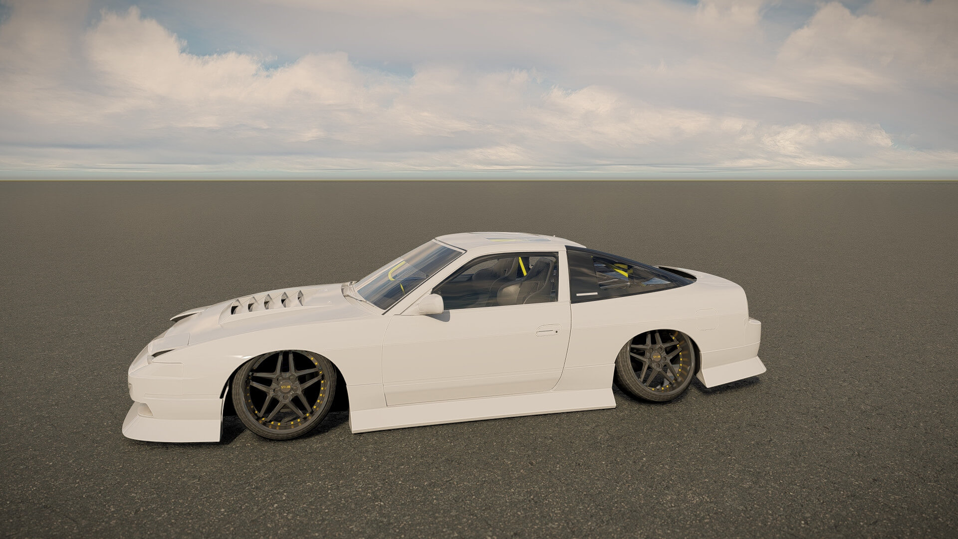 Nissan 240Sx Tuned 3D Model
