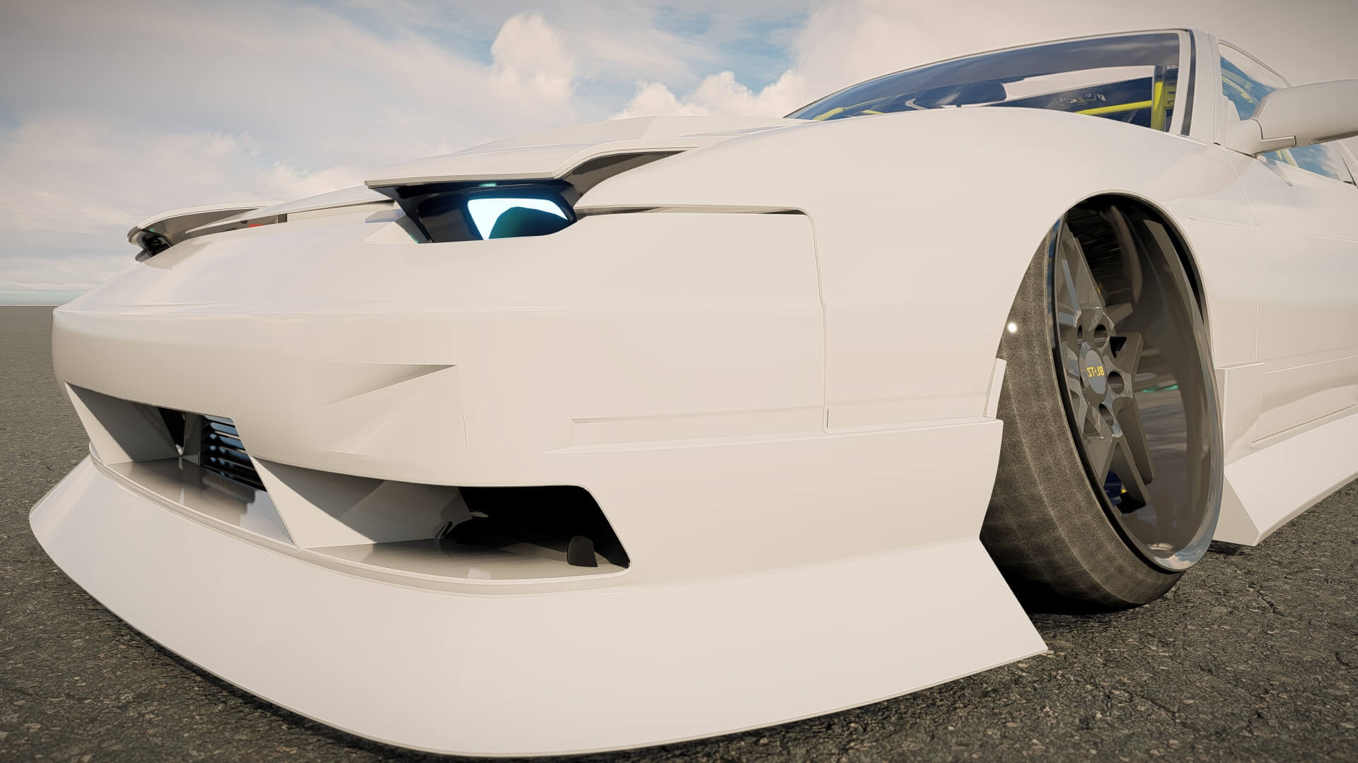 Nissan 240Sx Tuned 3D Model