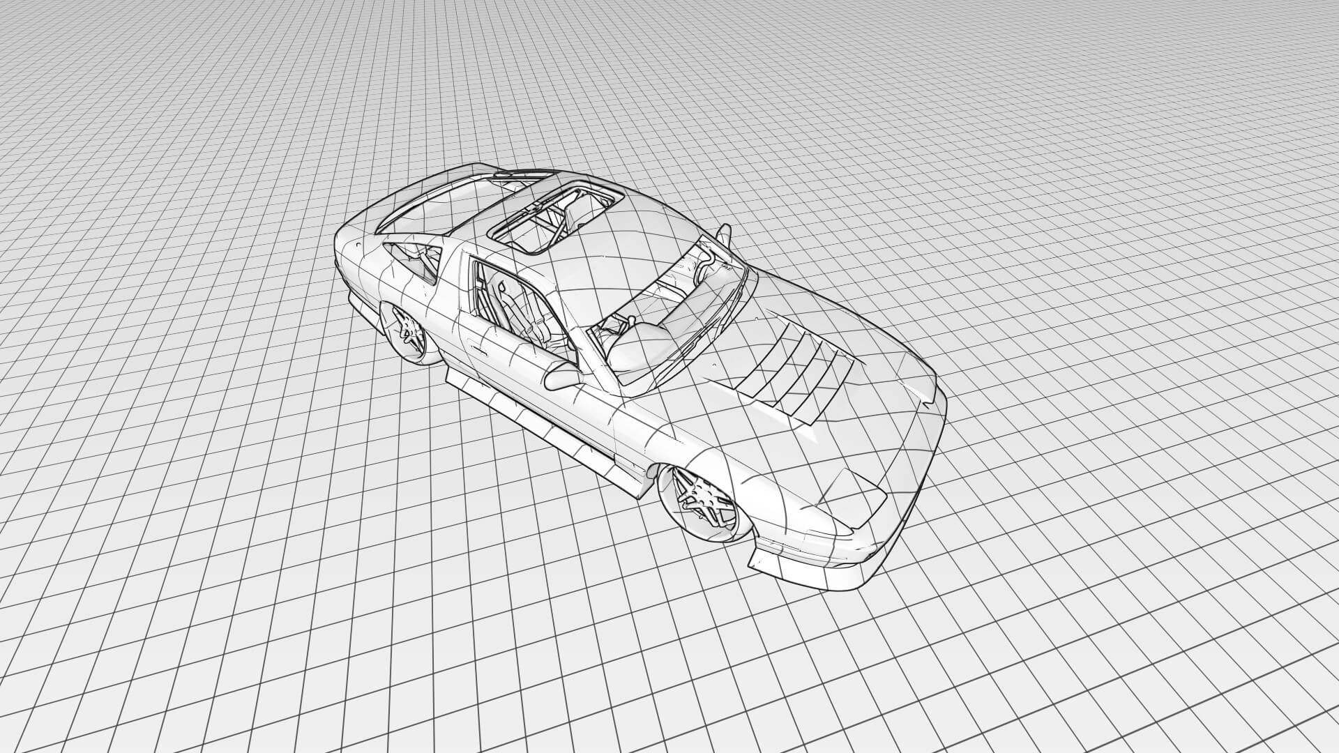 Nissan 240Sx Tuned 3D Model
