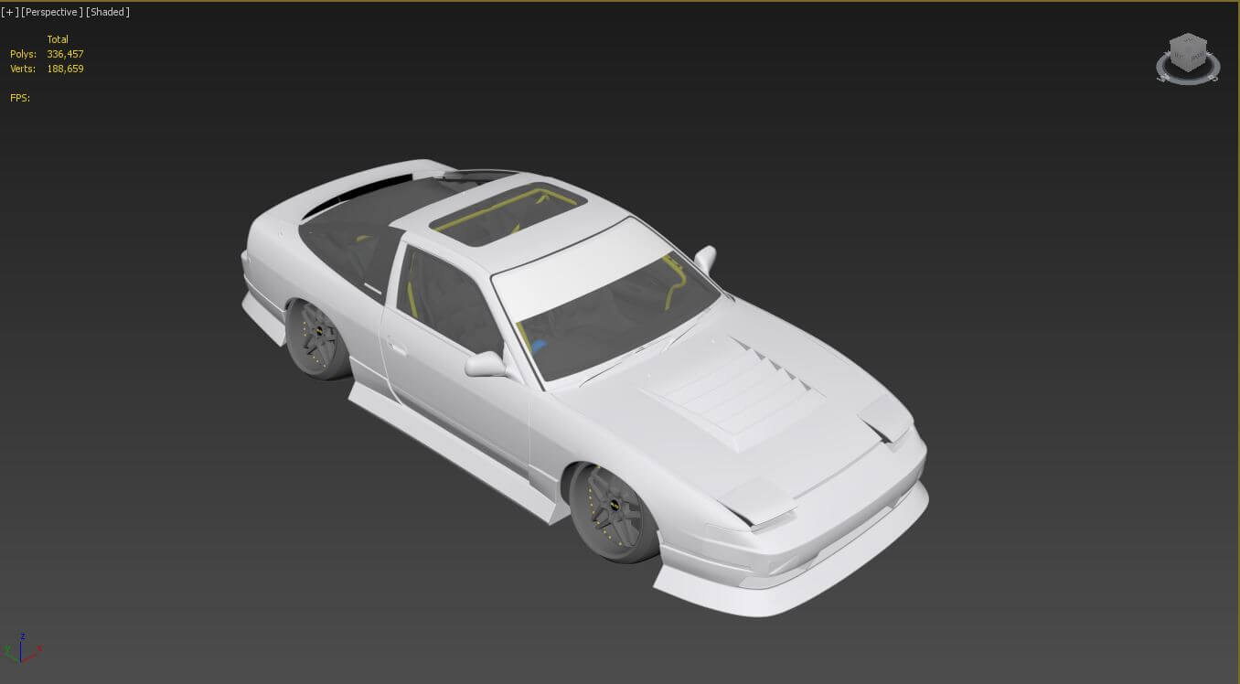 Nissan 240Sx Tuned 3D Model