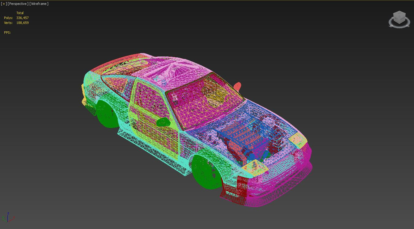 Nissan 240Sx Tuned 3D Model