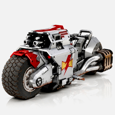 Sci-Fi Futuristic Motorcycle 3