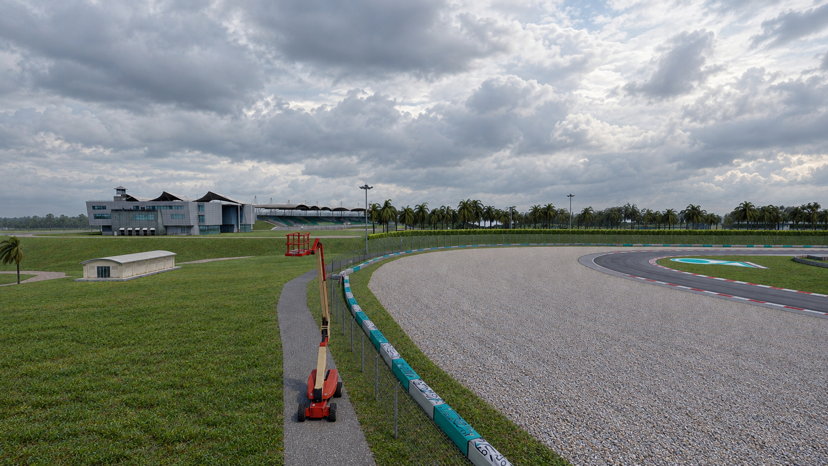 Sepang International Circuit F1 Race Track 3D Model