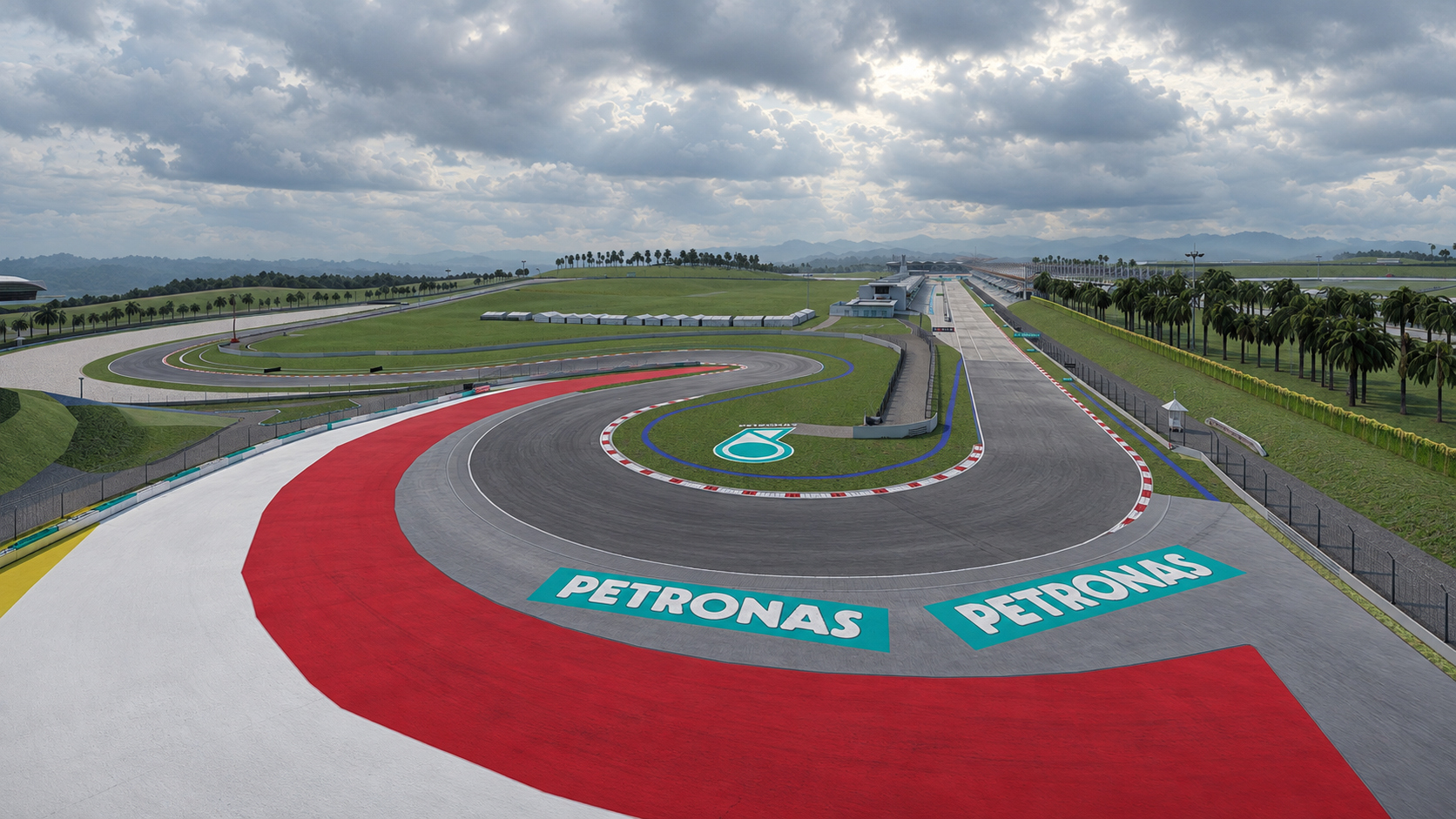 Sepang International Circuit F1 Race Track 3D Model