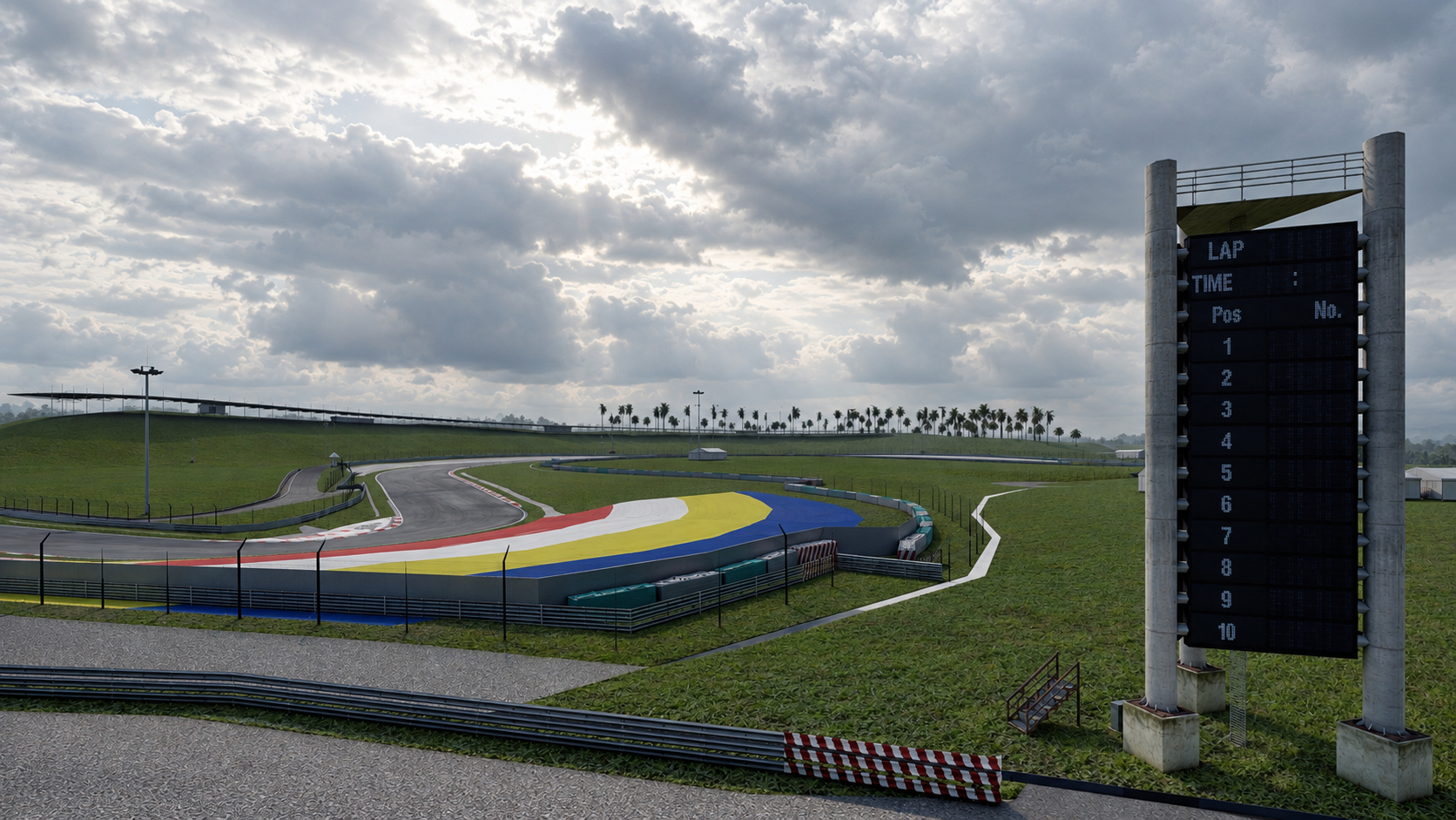 Sepang International Circuit F1 Race Track 3D Model