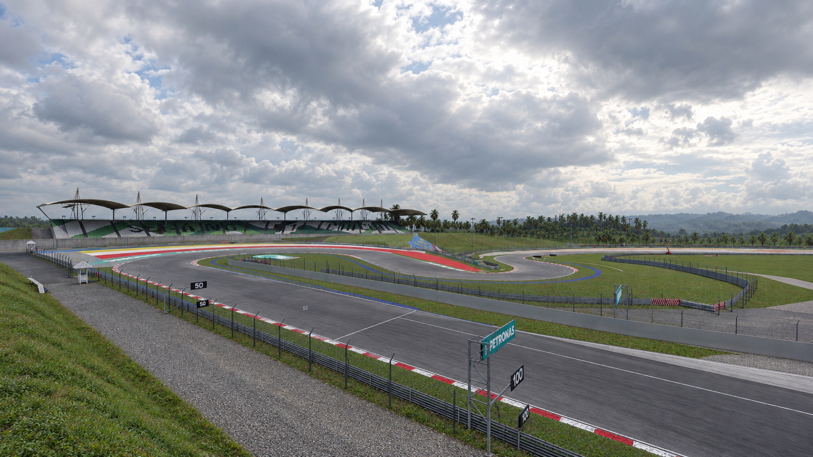 Sepang International Circuit F1 Race Track 3D Model