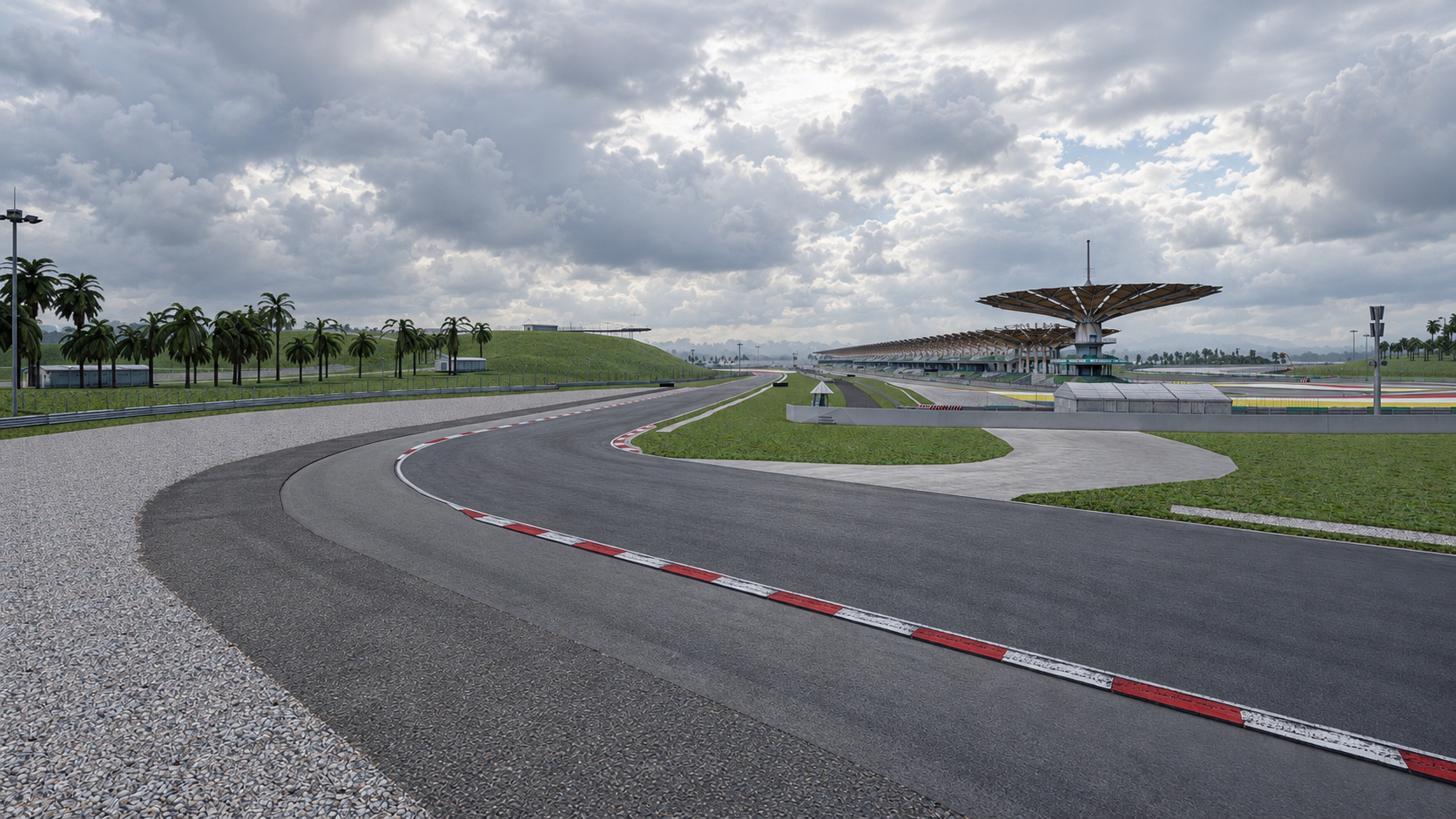 Sepang International Circuit F1 Race Track 3D Model