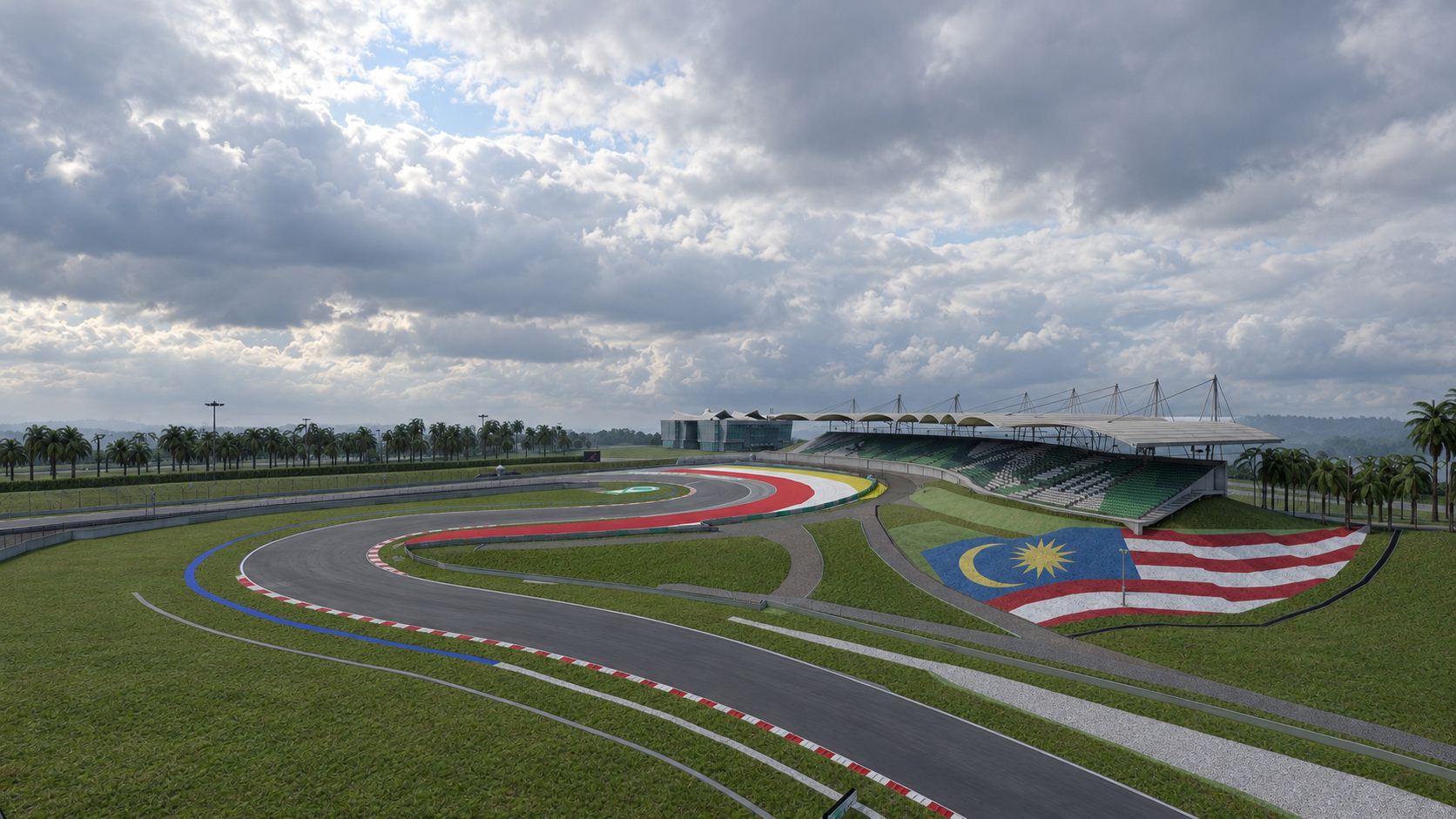 Sepang International Circuit F1 Race Track 3D Model