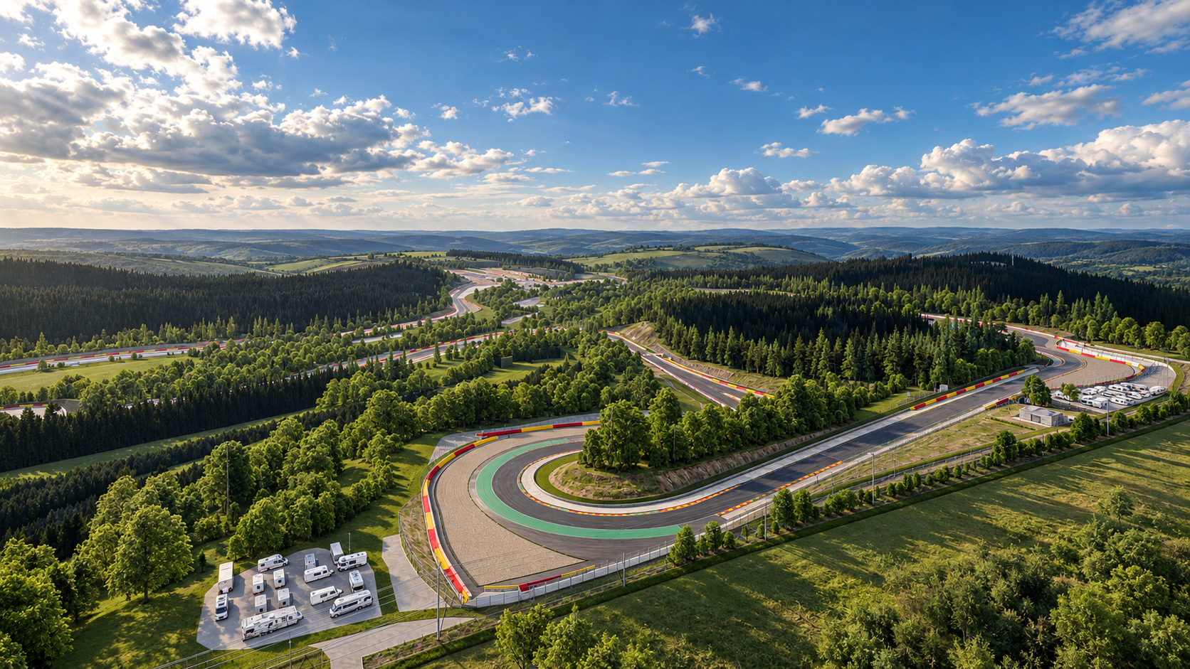 Spa-Francorchamps F1 Race Track 3D Model
