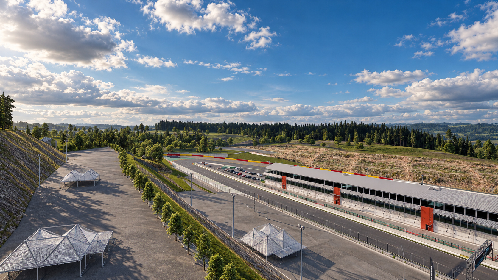 Spa-Francorchamps F1 Race Track 3D Model
