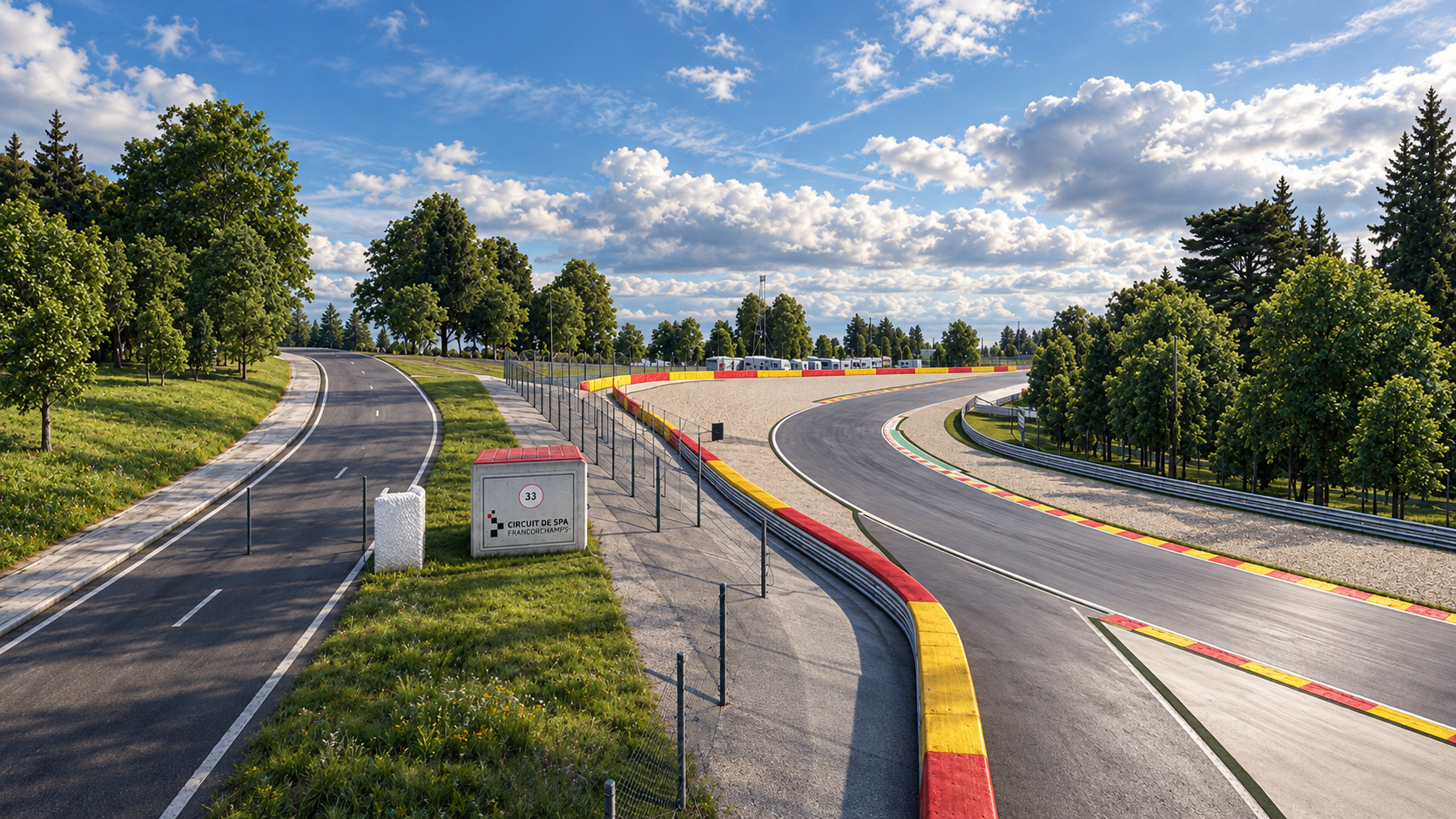 Spa-Francorchamps F1 Race Track 3D Model