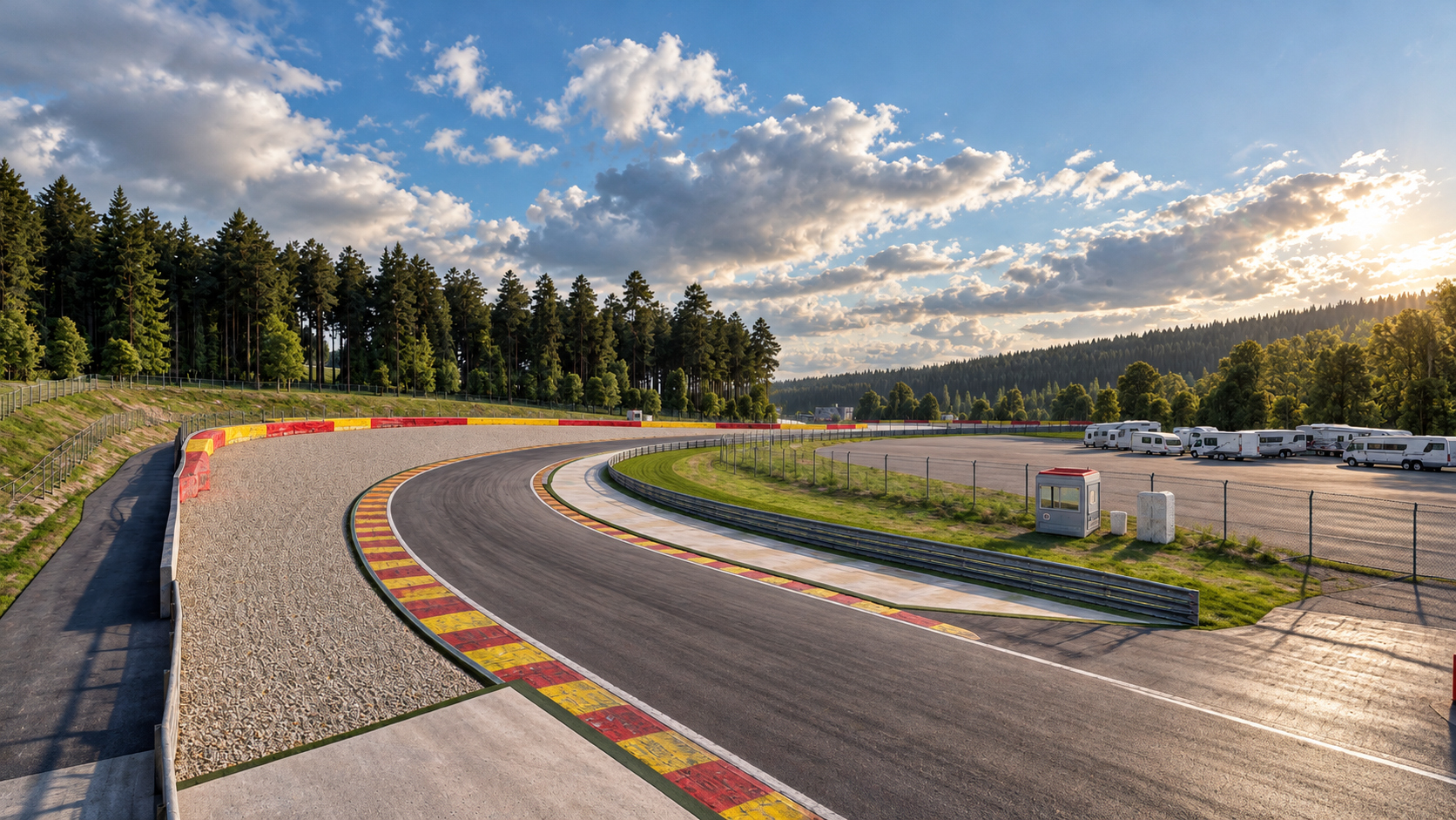 Spa-Francorchamps F1 Race Track 3D Model
