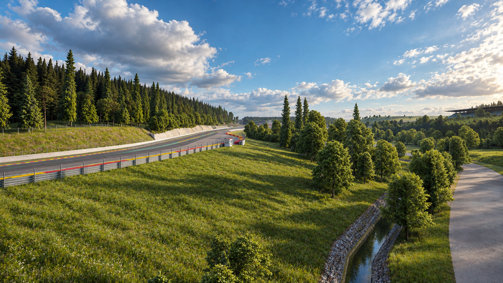 Spa-Francorchamps F1 Race Track 3D Model