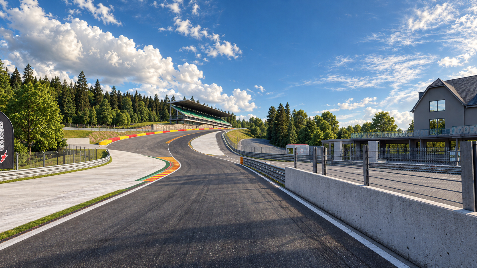Spa-Francorchamps F1 Race Track 3D Model